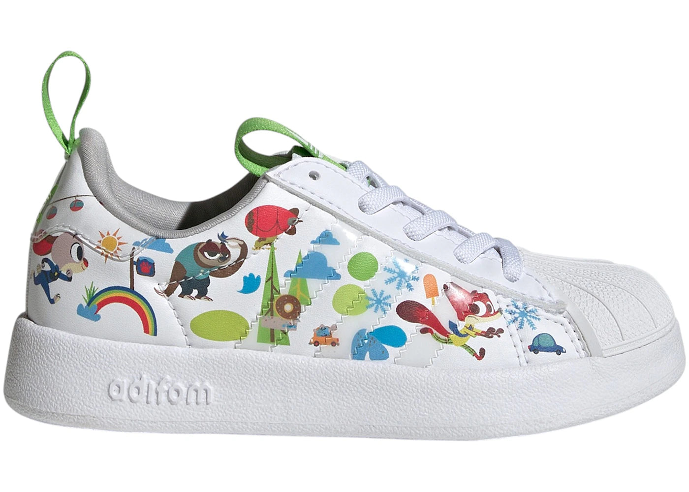 adidas adiFOM Superstar 360 Disney Cloud White Grey Two Semi Lucid Lime (PS)