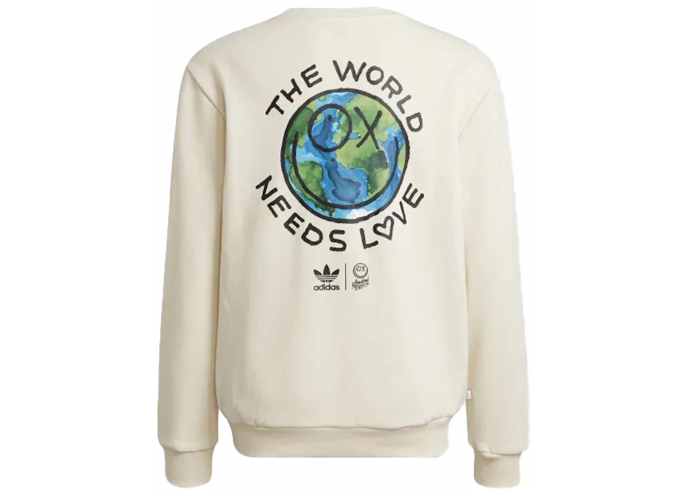 adidas originals x Andre Saraiva Crew Kids Sweatshirt White