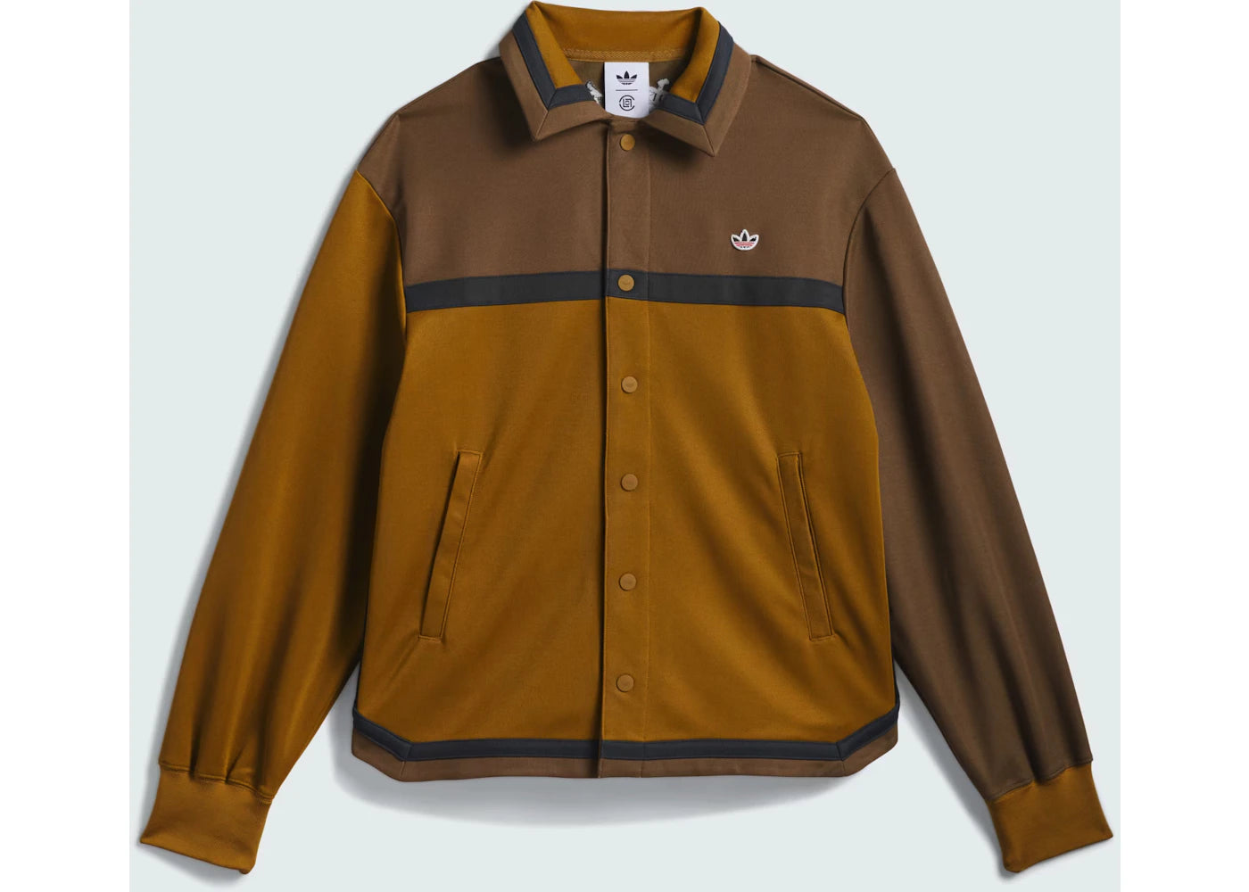 adidas x CLOT Edison Chen Warmup Jacket Brown Oxide