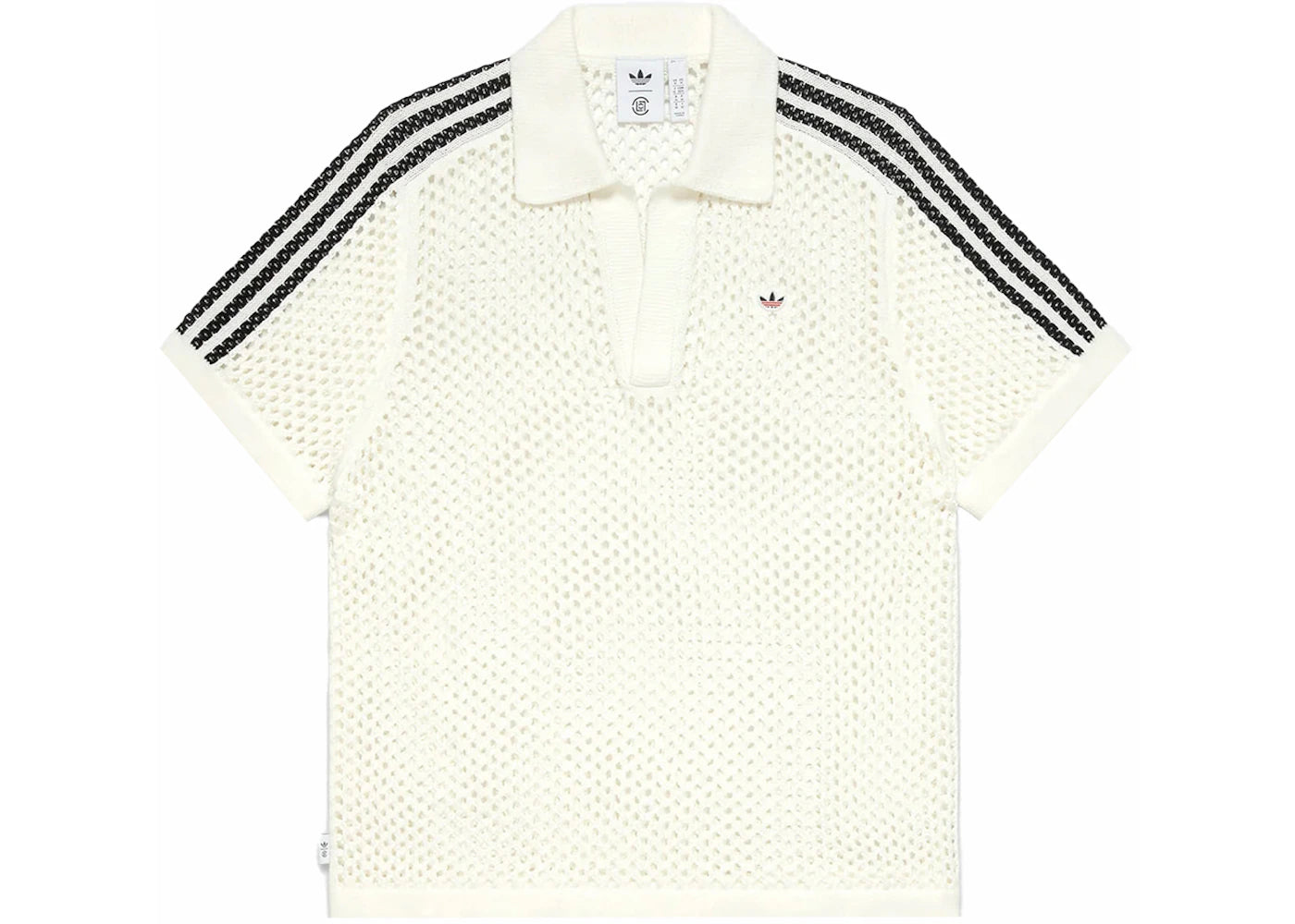 adidas x Edison Chen Crochet Polo Shirt White