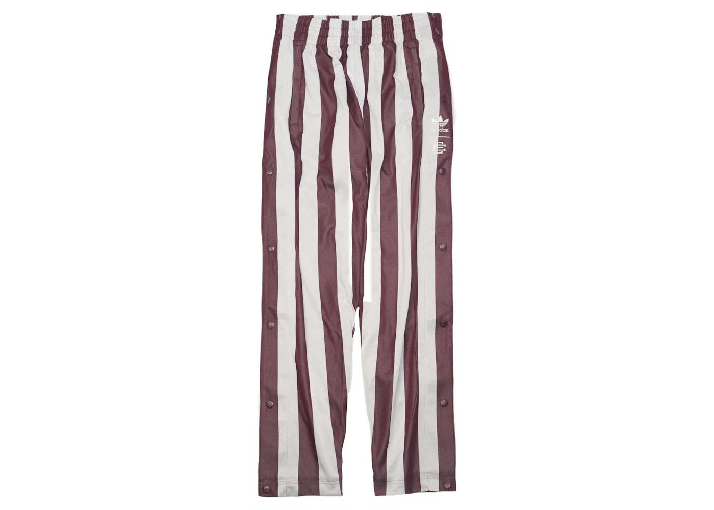 adidas x Eric Emanuel Tearaway Pants Beige/Maroon