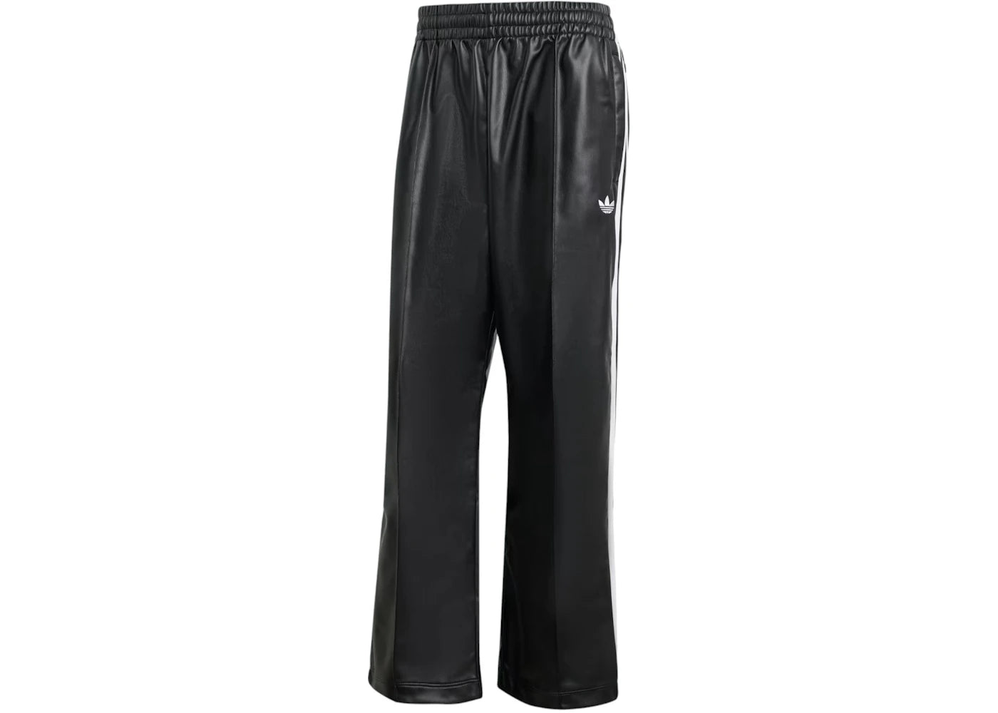 adidas x Jeremy Scott Faux Leather Wide Pants Black