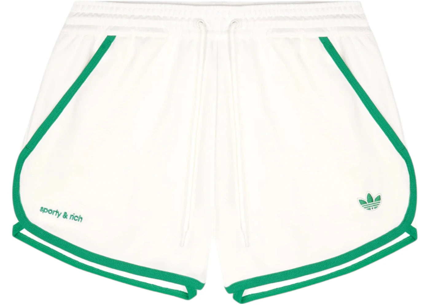 adidas x Sporty & Rich Track Short Off White/Court Green