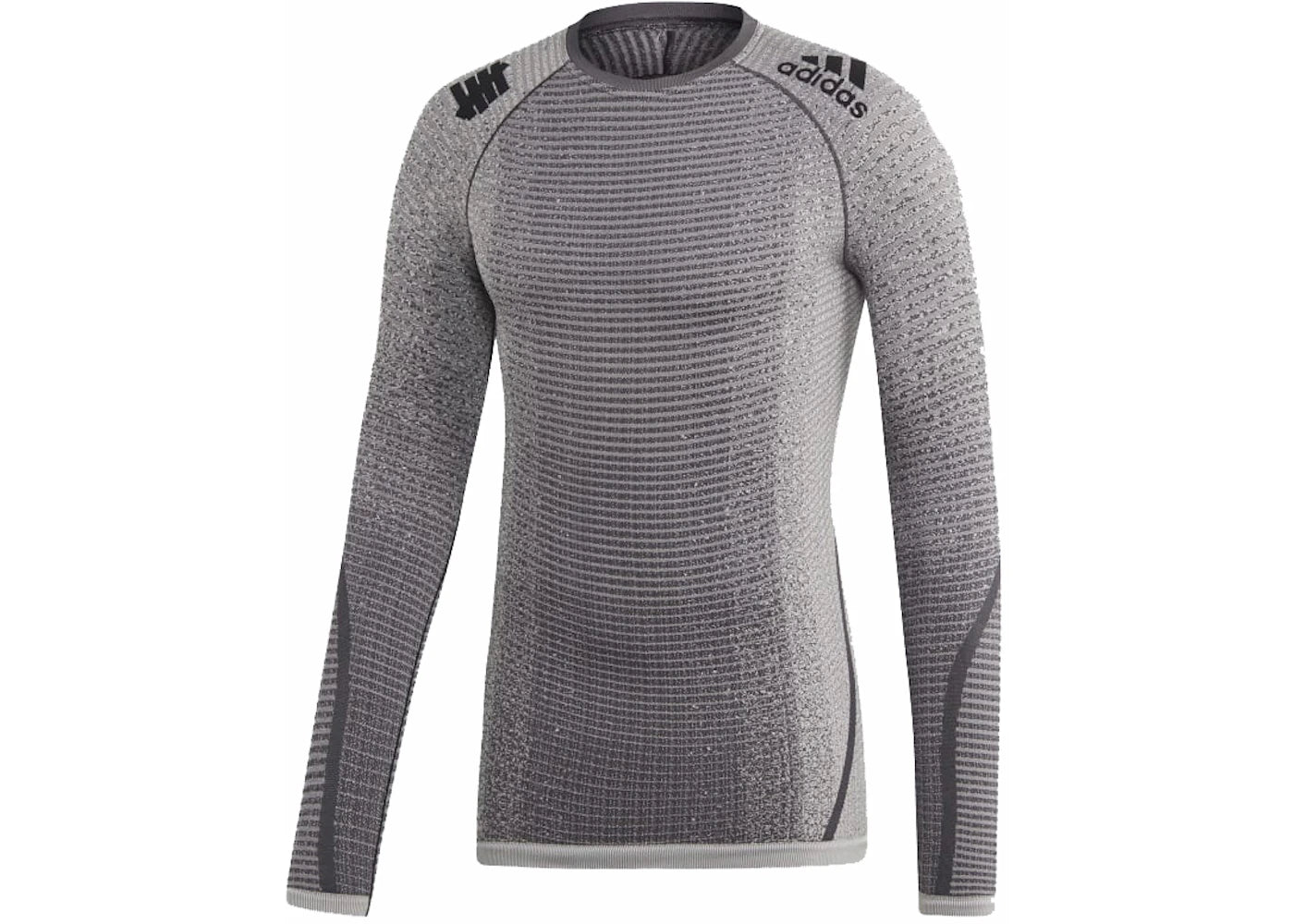adidas x Undefeated Alphaskin Tech Heat Tee Gray/Solid Gray/Utility Black