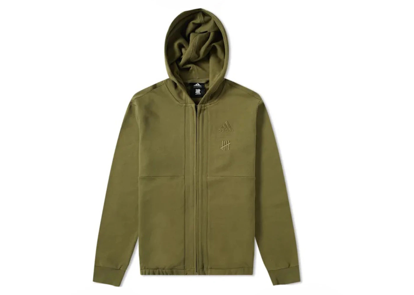 adidas x Undefeated FZ Hoodie Olive/Olive Cargo