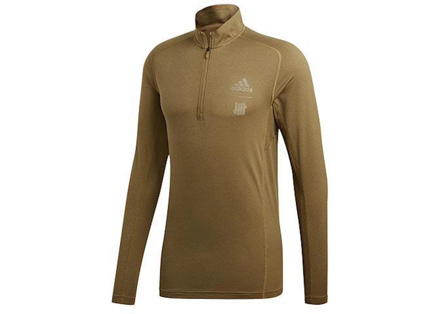 adidas x Undefeated Running Half-Zip Sweatshirt Khaki/Tactile Khaki