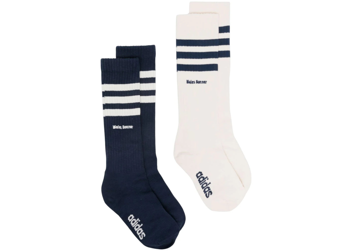 adidas x Wales Bonner 3-Stripe Socks Washed Jet Black