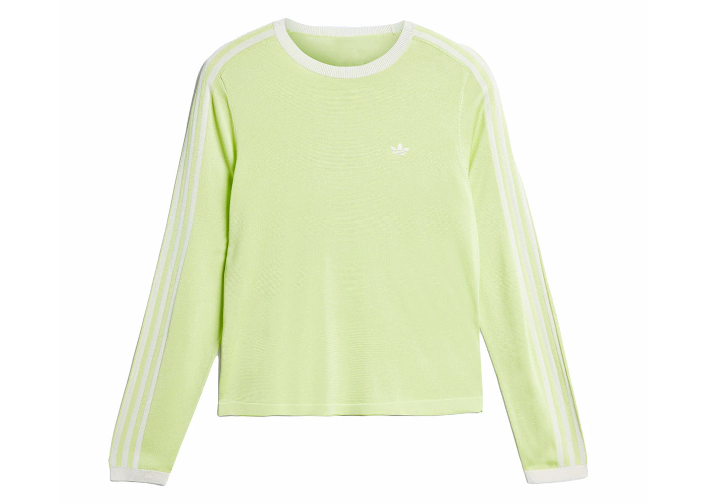 adidas x Wales Bonner Knit Long Sleeve Tee Semi Frozen Yellow/Chalk White