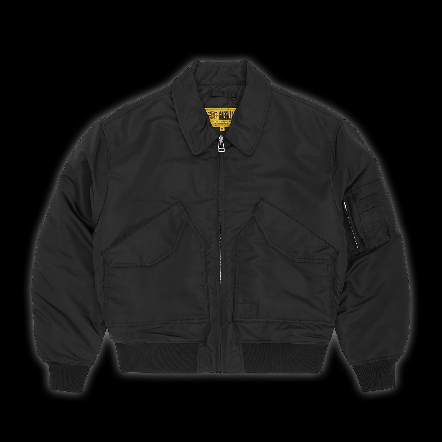 Corteiz Alcatraz Bomber Jacket Black