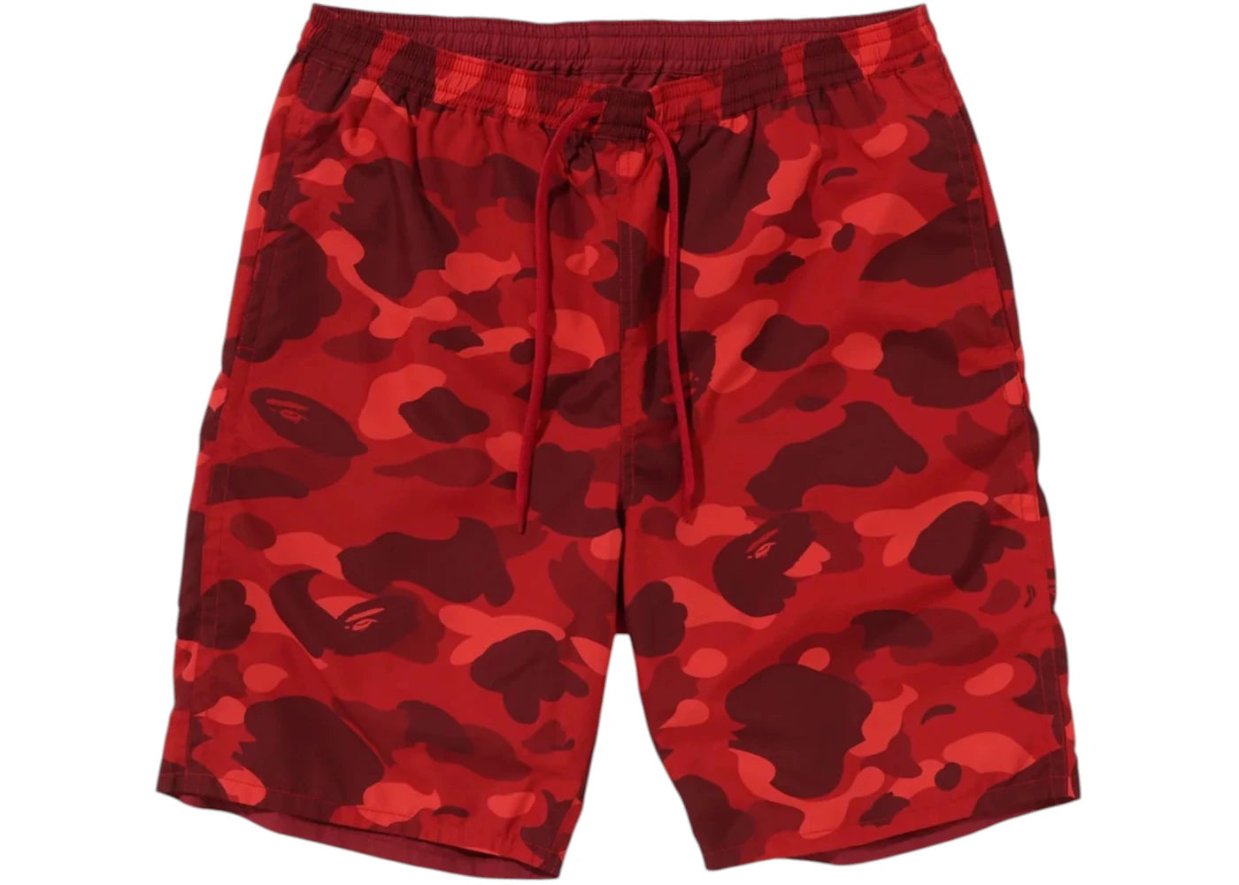 BAPE Color Camo Shark Reversible Shorts Red