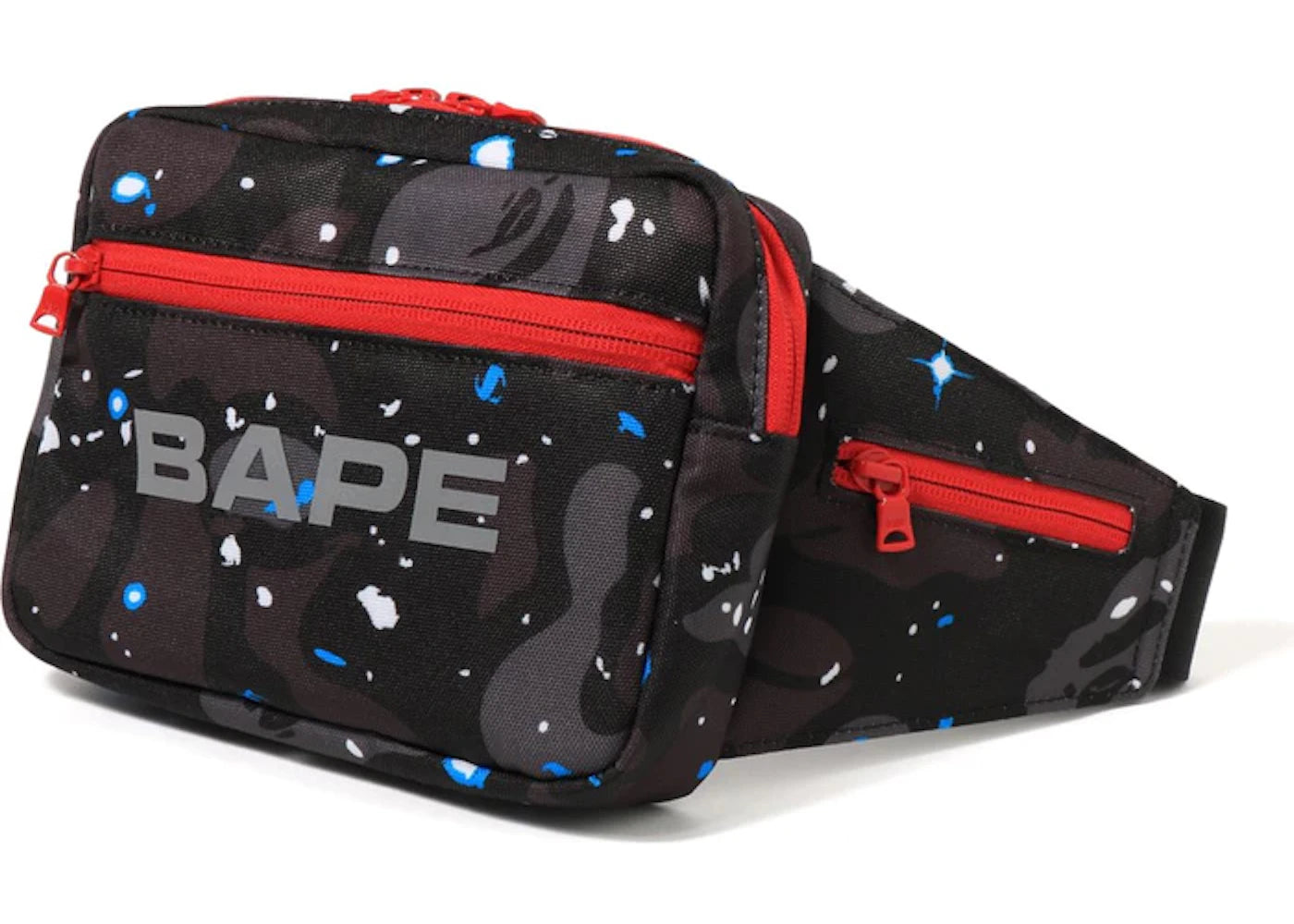 BAPE Space Camo Waist Bag Black