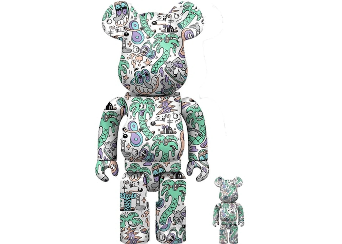 Bearbrick Steven Harrington "Coastline" 100% & 400% Set