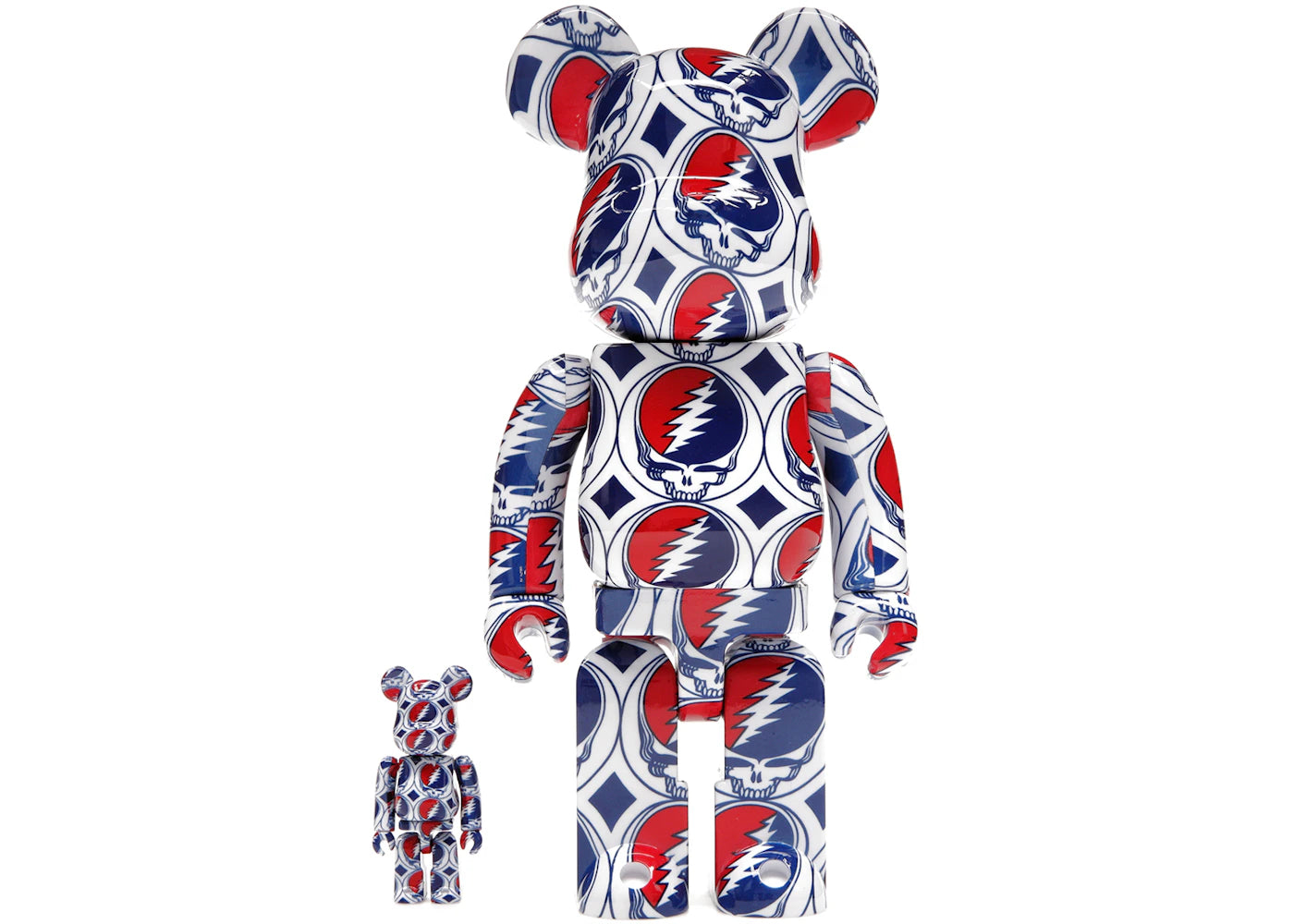 Bearbrick x Grateful Dead (Steal Your Face) 100% & 400% Set