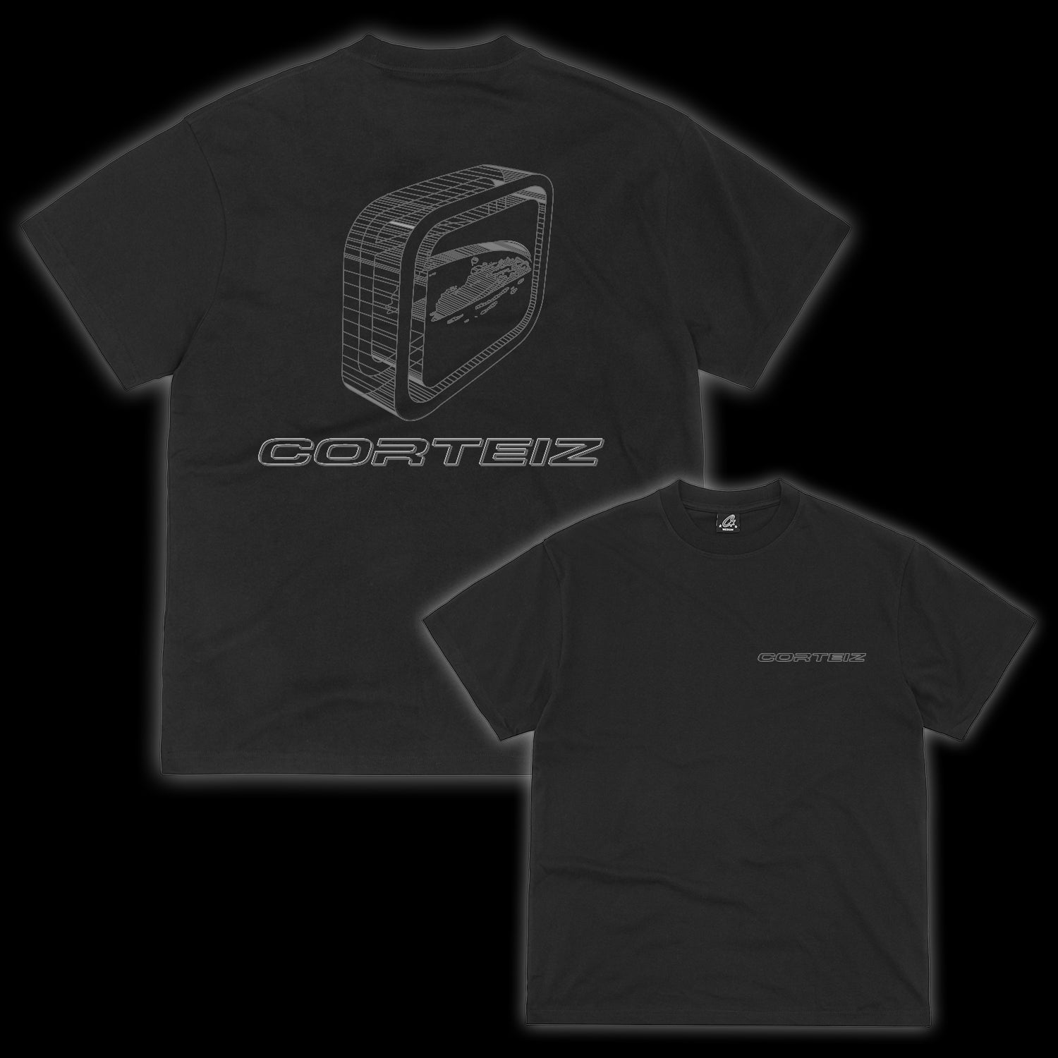 Corteiz Blueprint Tee - black