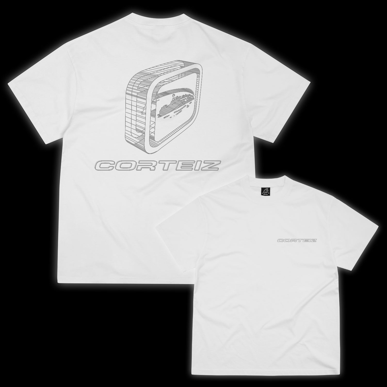 Corteiz Blueprint Tee - white