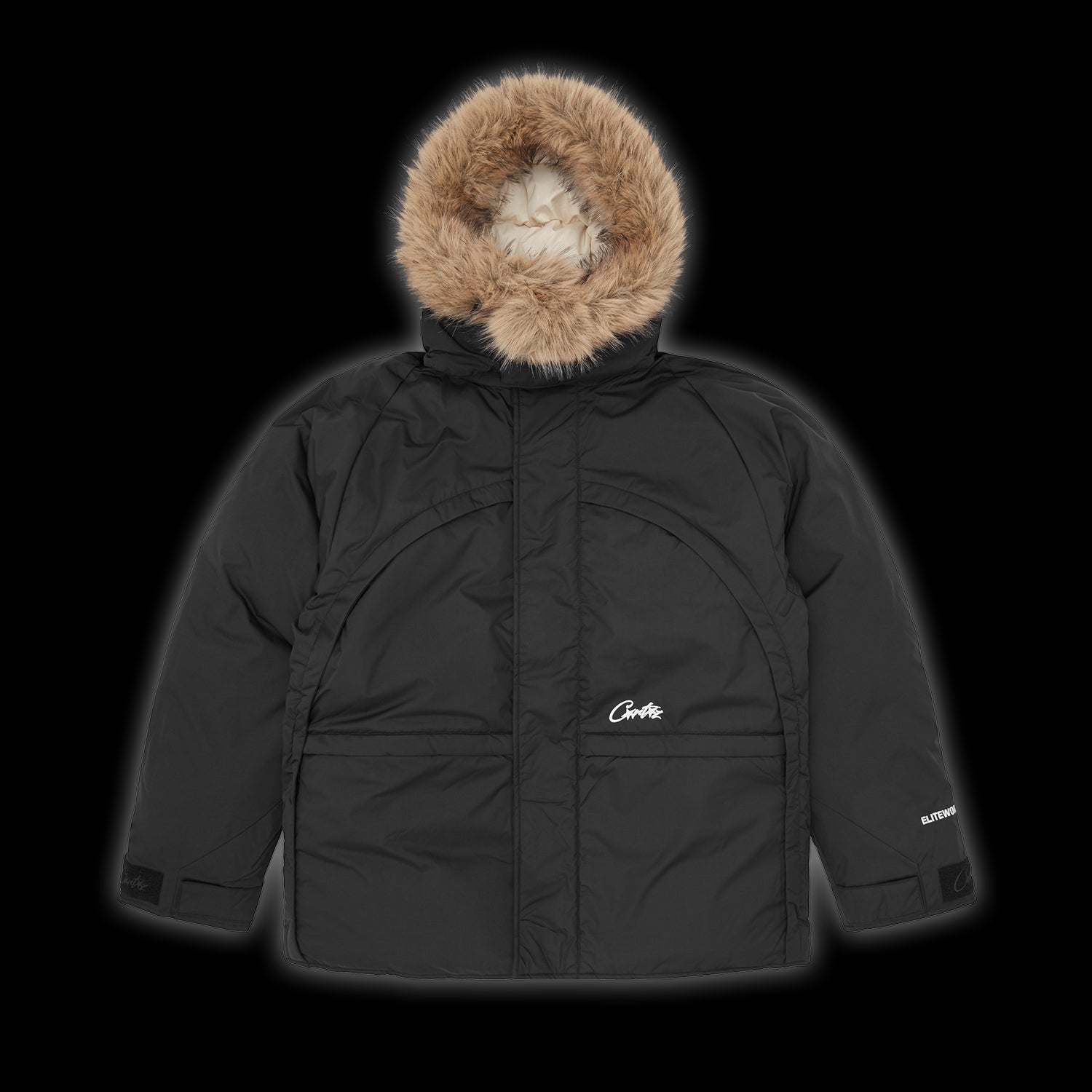 Corteiz Bolo B.I.G Fur Jacket Black