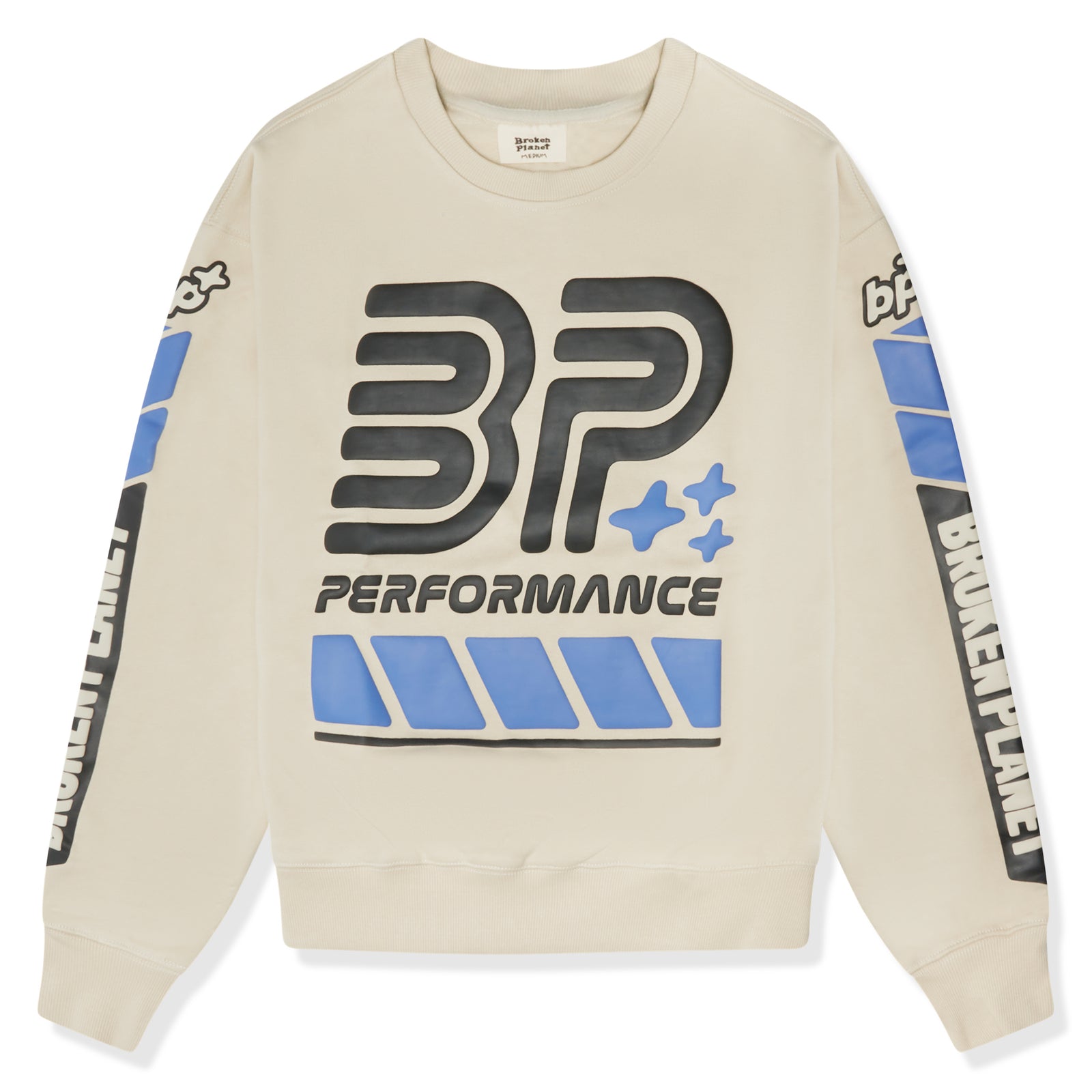 Broken Planet Market BP Beige Performance Crewneck