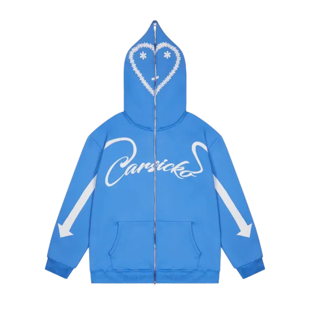 Carsicko Love Spread Full Zip Up Hoodie University Blue