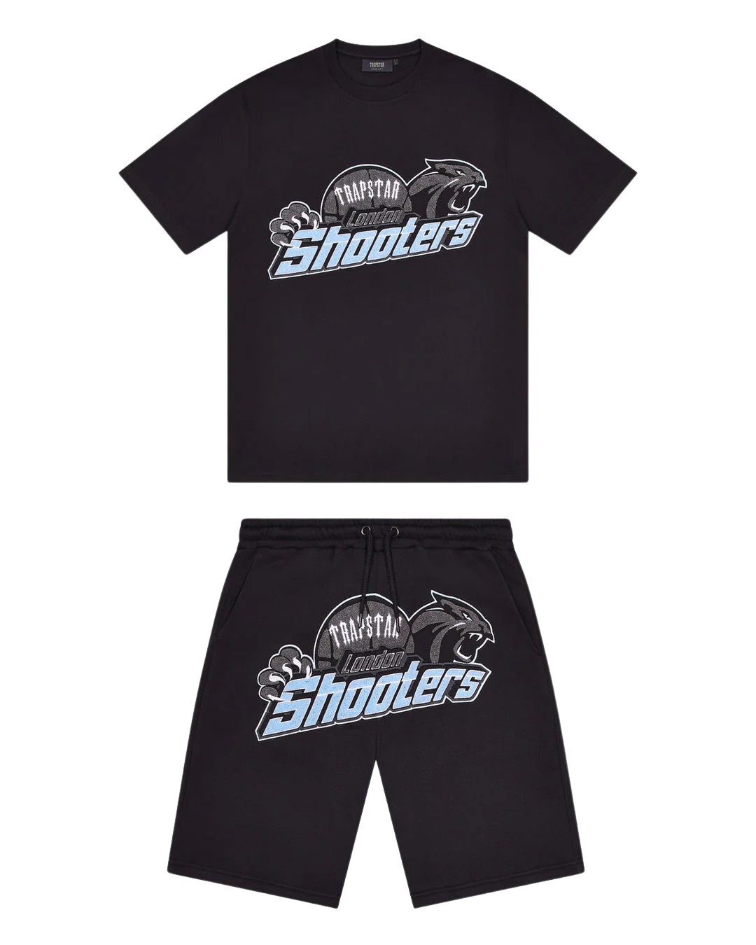 Trapstar Shooters Short Set - Black / Blue