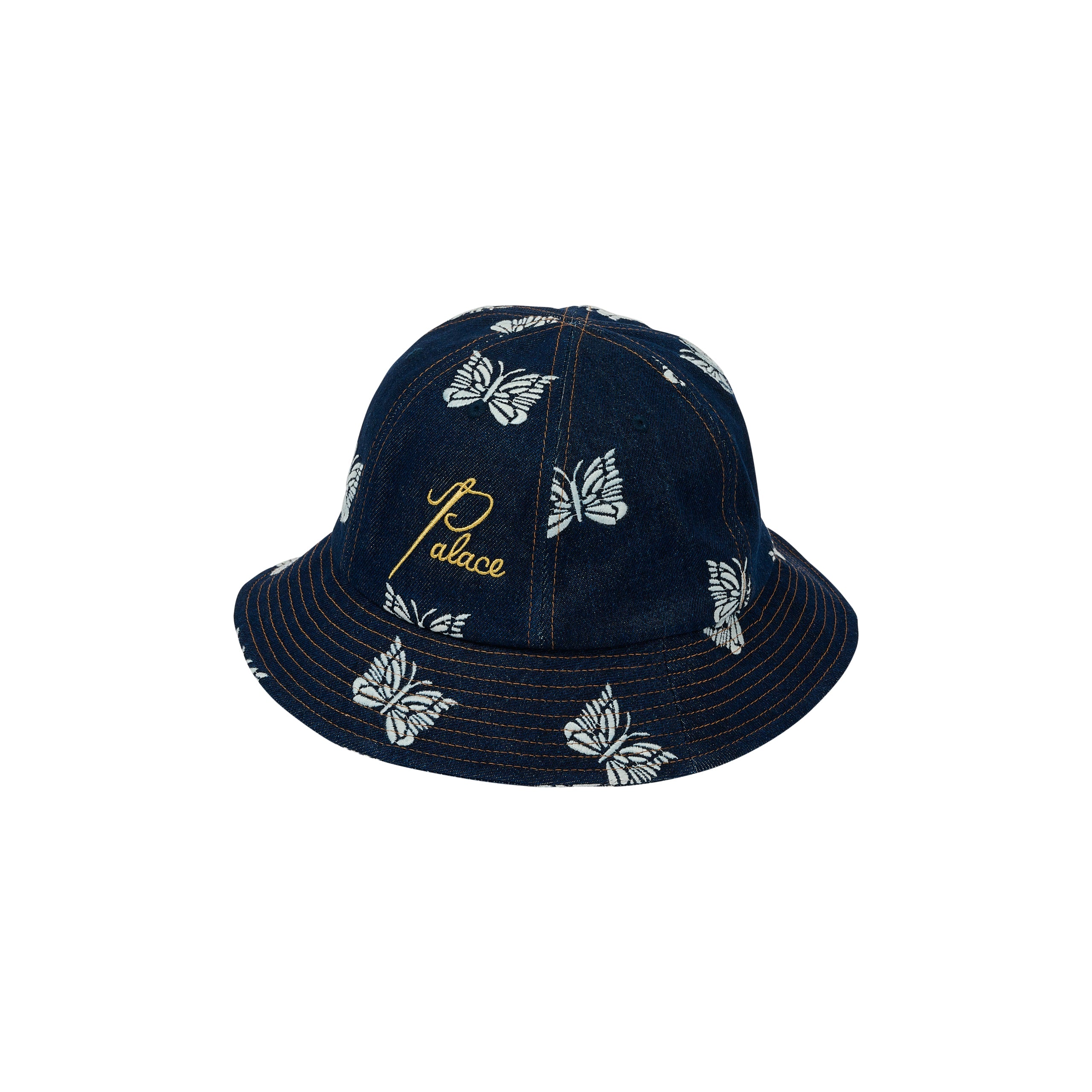 Palace x Needles Denim Bucket Hat Indigo