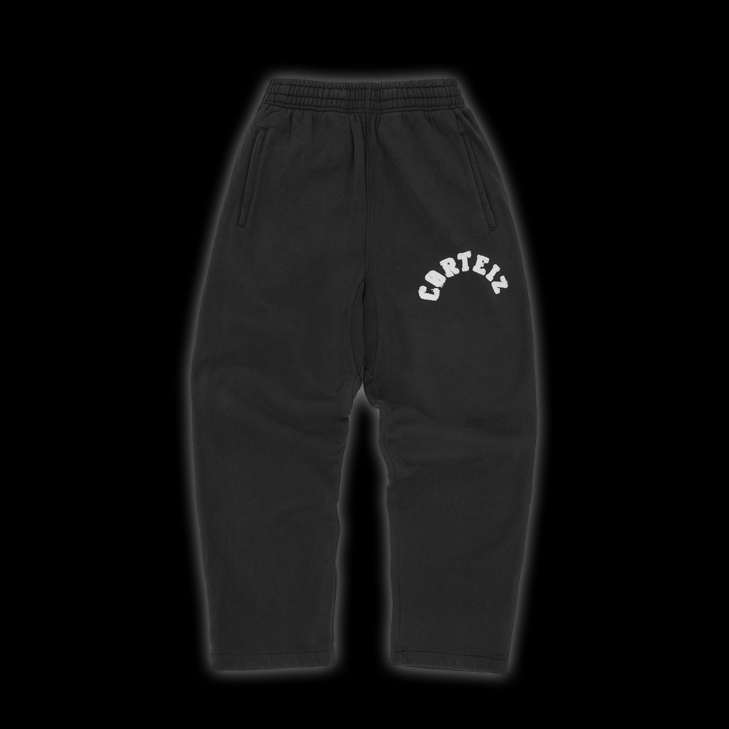 Corteiz Colly Arch Open Hem Pants Black