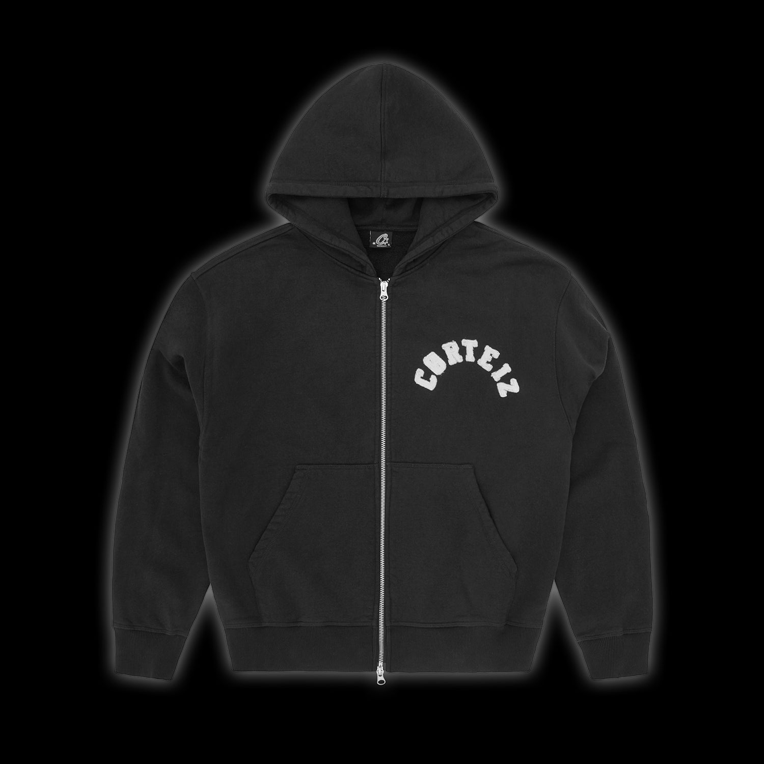 Corteiz Colly Arch Zip Hoodie Black