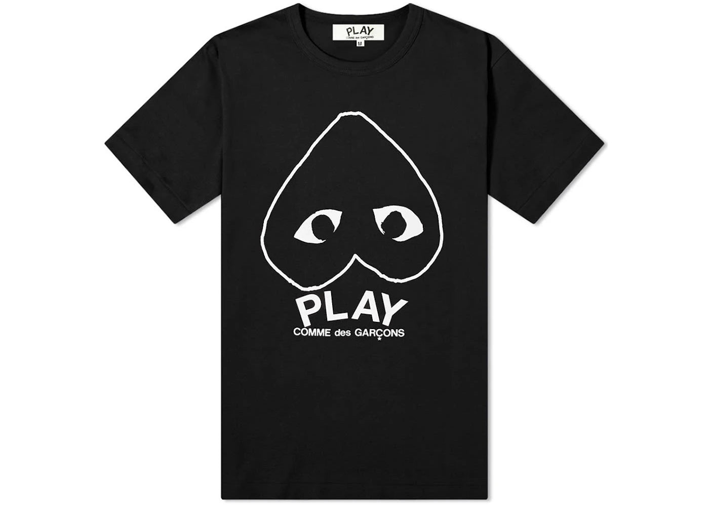 Comme des Garcons PLAY Play inverted heart logo Tee Black