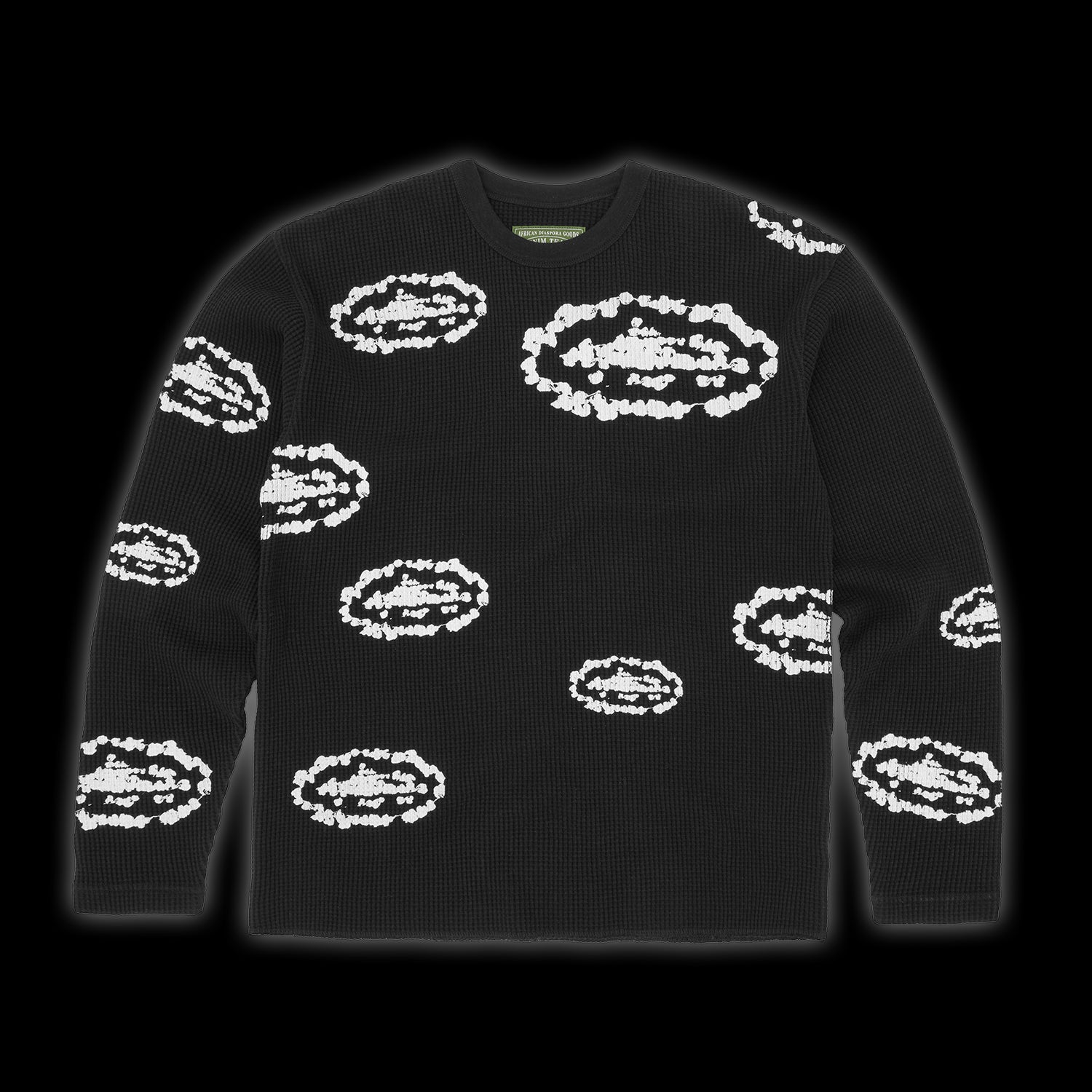 Corteiz x Denim Tears Island Wreath Waffle Thermal Black