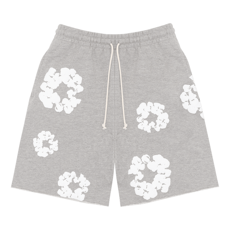 Denim Tears The Cotton Wreath Shorts 'Grey' - Side Kicks