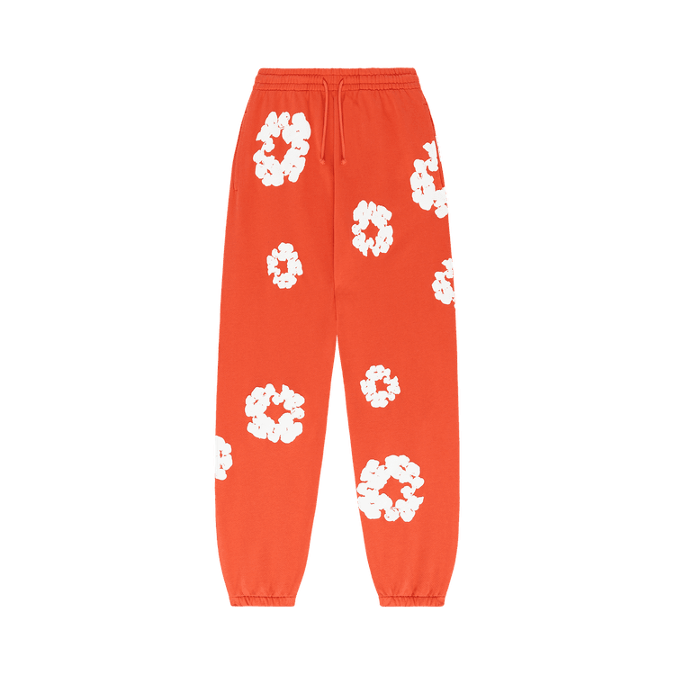 Denim Tears The Cotton Wreath Sweatpants 'Orange' - Side Kicks