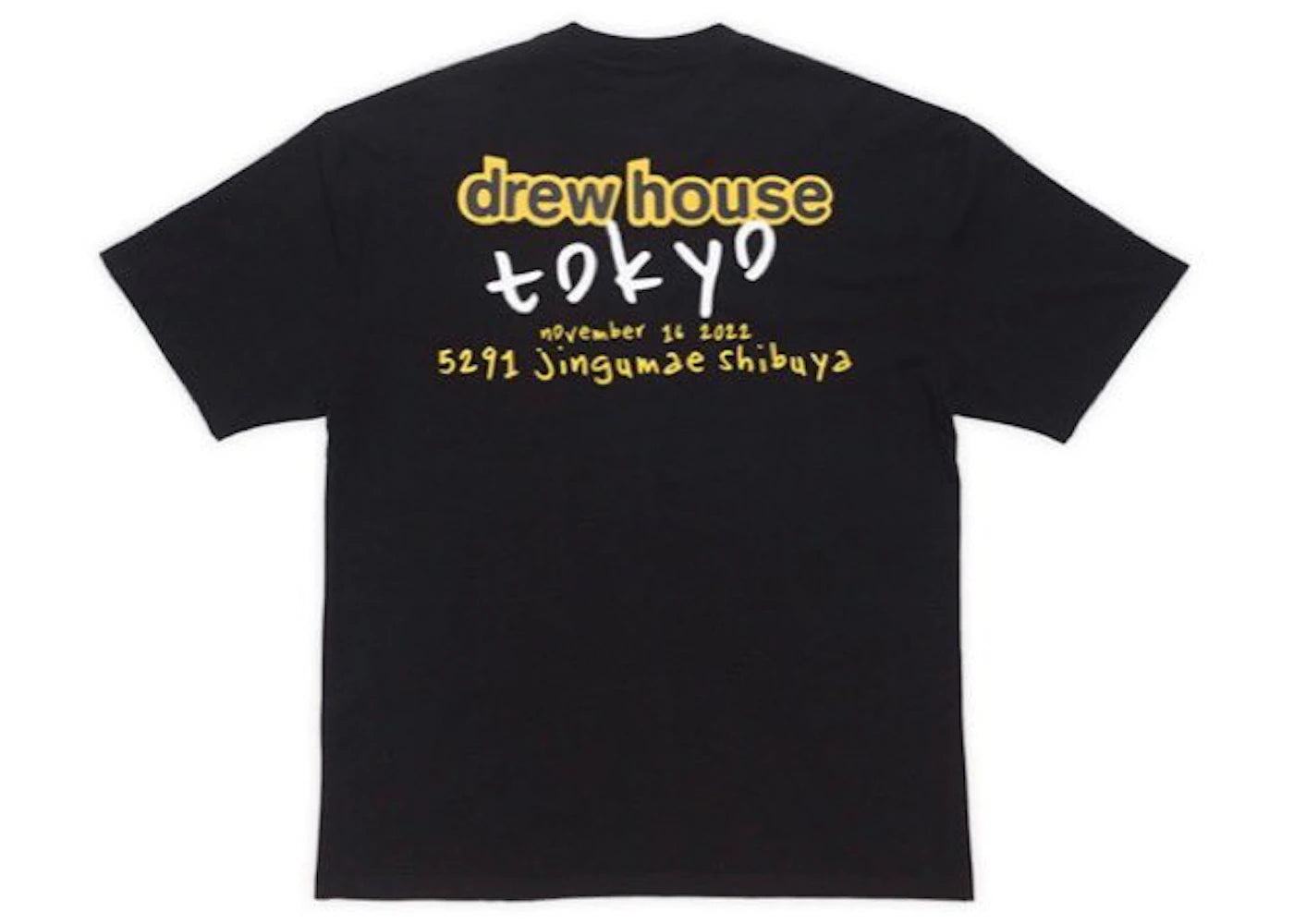 drew house 2022 Toyko Pop-up Exclusive T-Shirt Black
