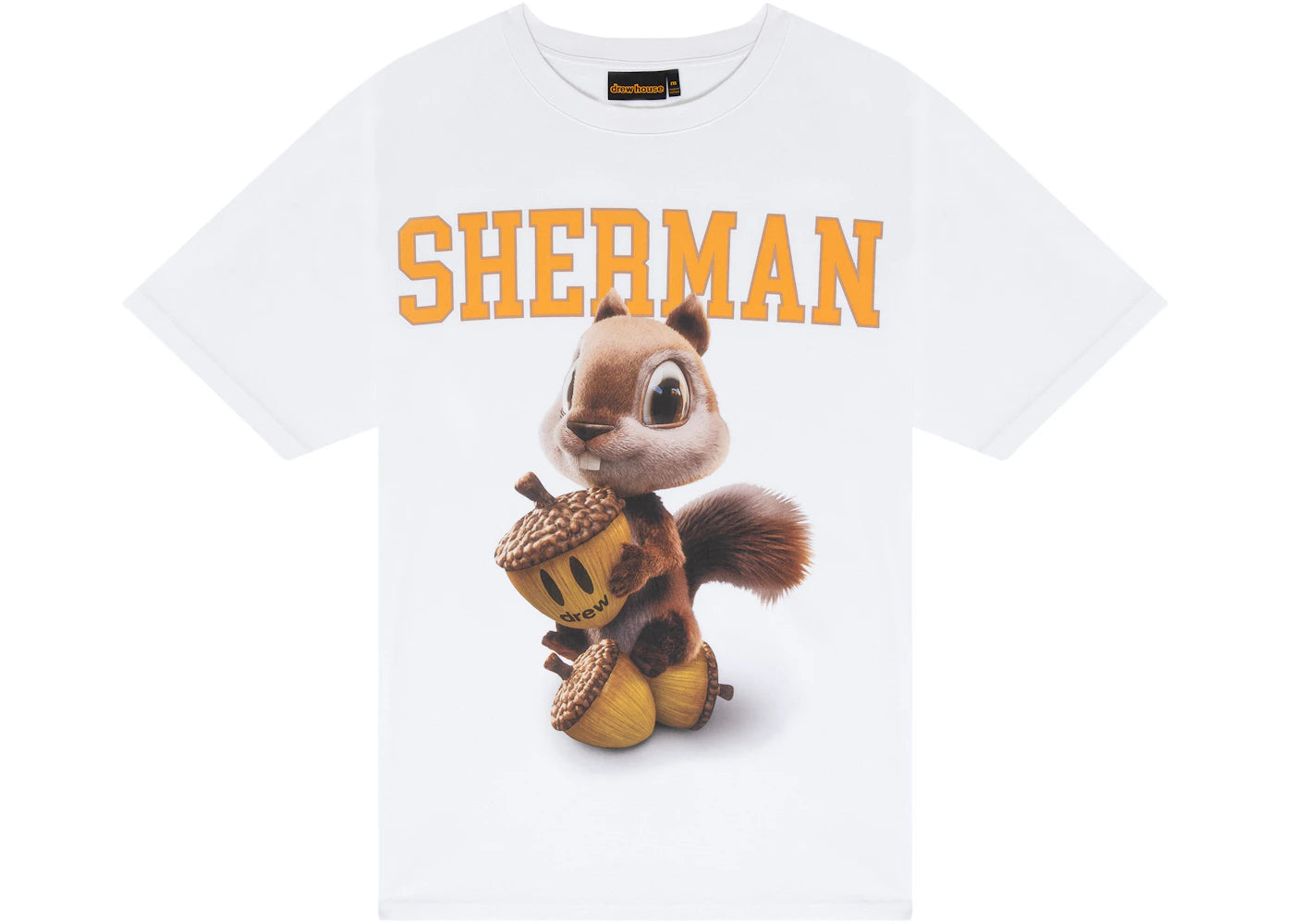 drew house 3d sherman ss tee white