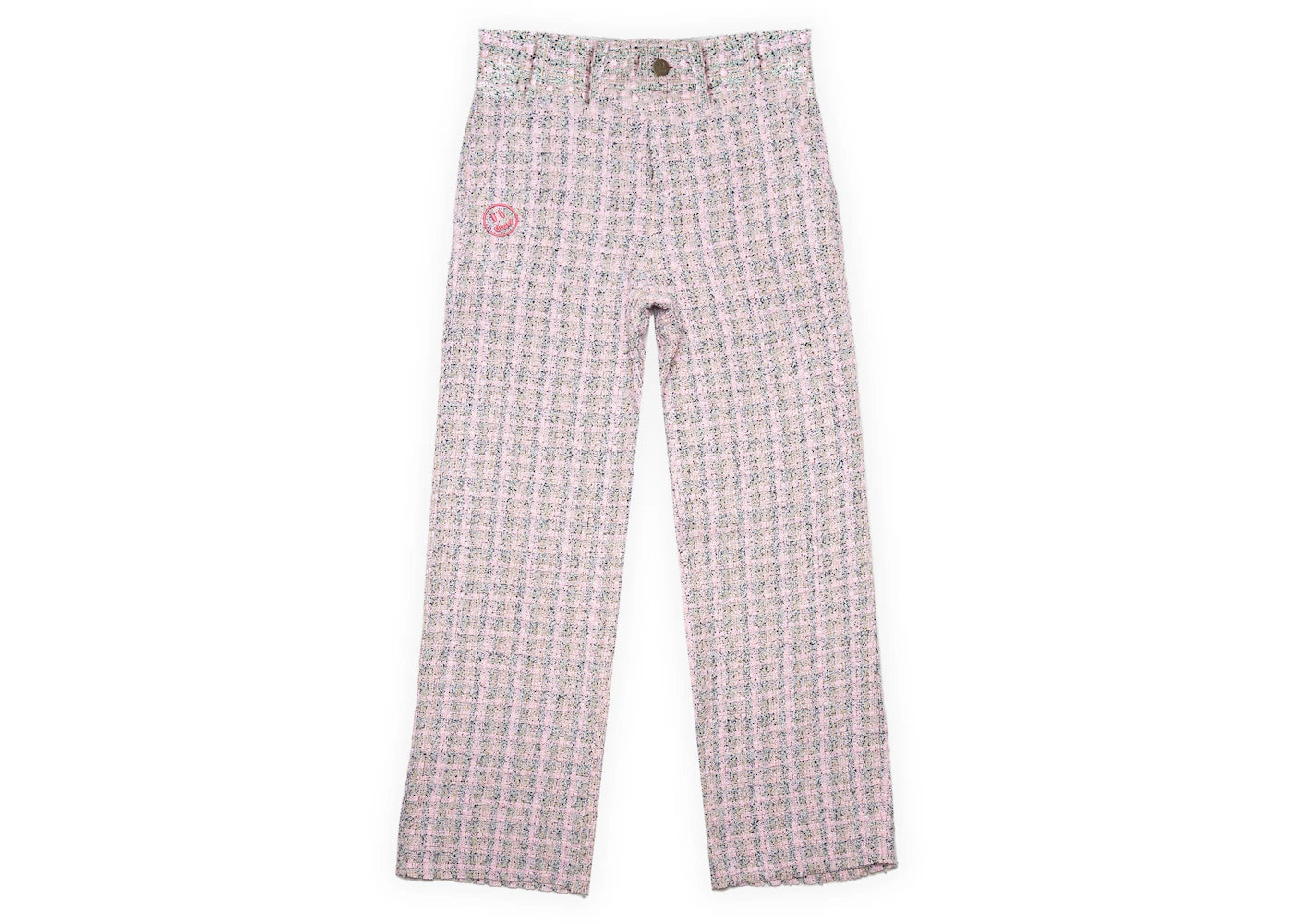 drew house boucle relaxed fit chino pink