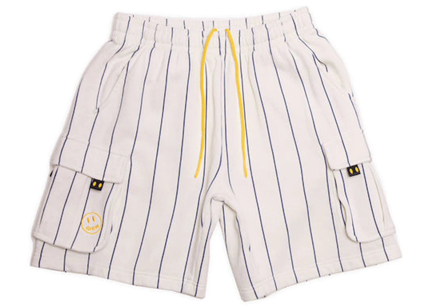 drew house cargo sweatshort navy pinstripe