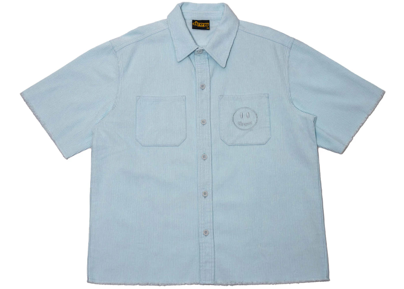 drew house corduroy ss shirt baby blue