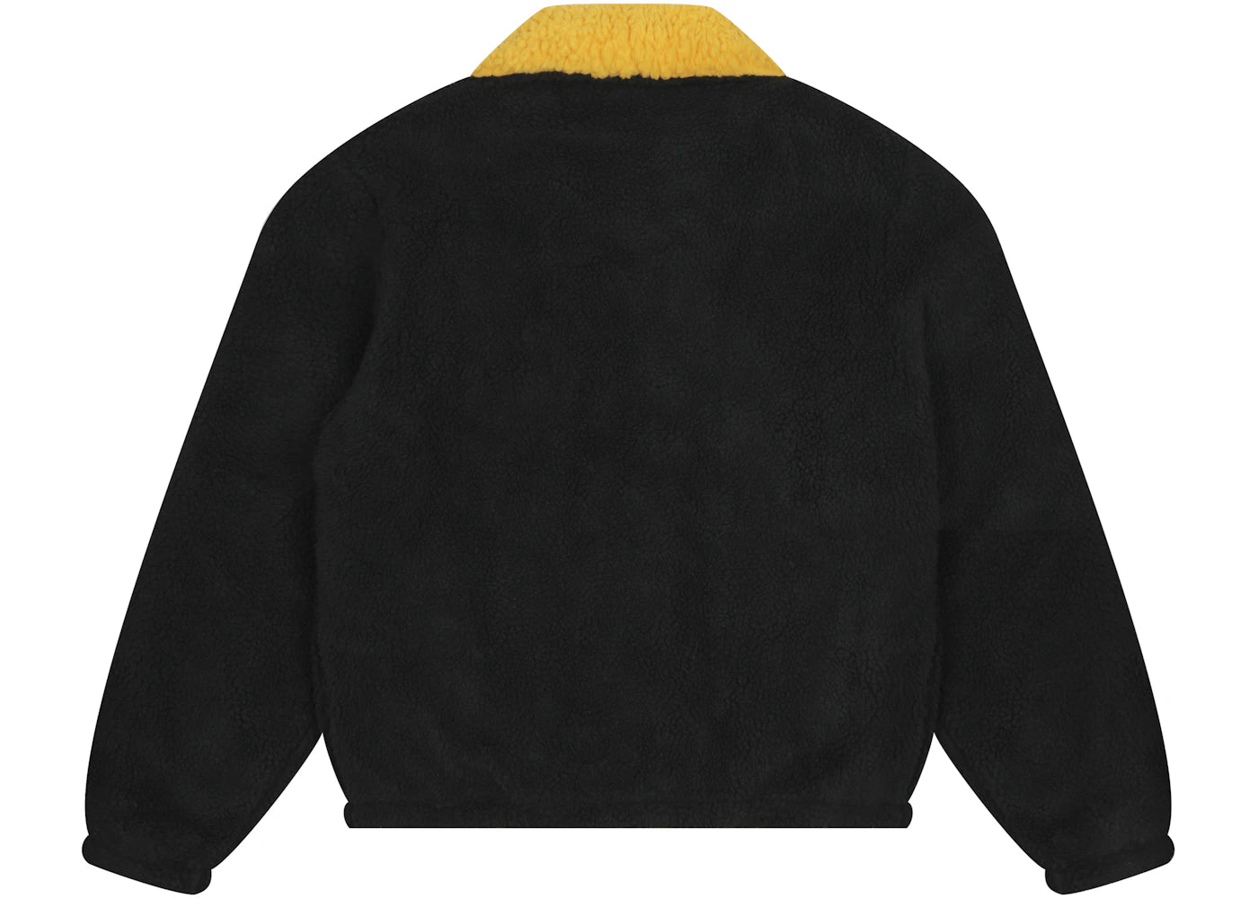 drew house reversible zip up jacket black/golden yellow