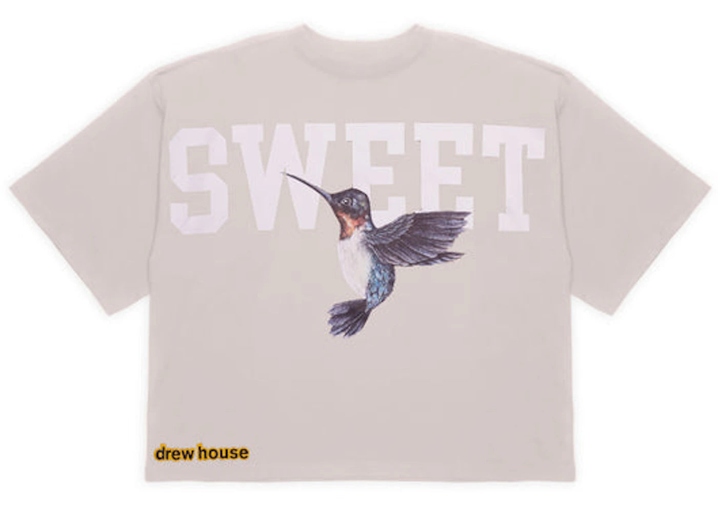 drew house sweet boxy t-shirt magnolia