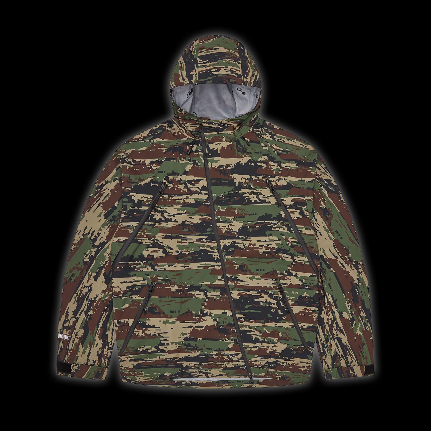 Corteiz Elitework Waterproof Shell Jacket V2 Digi Camo