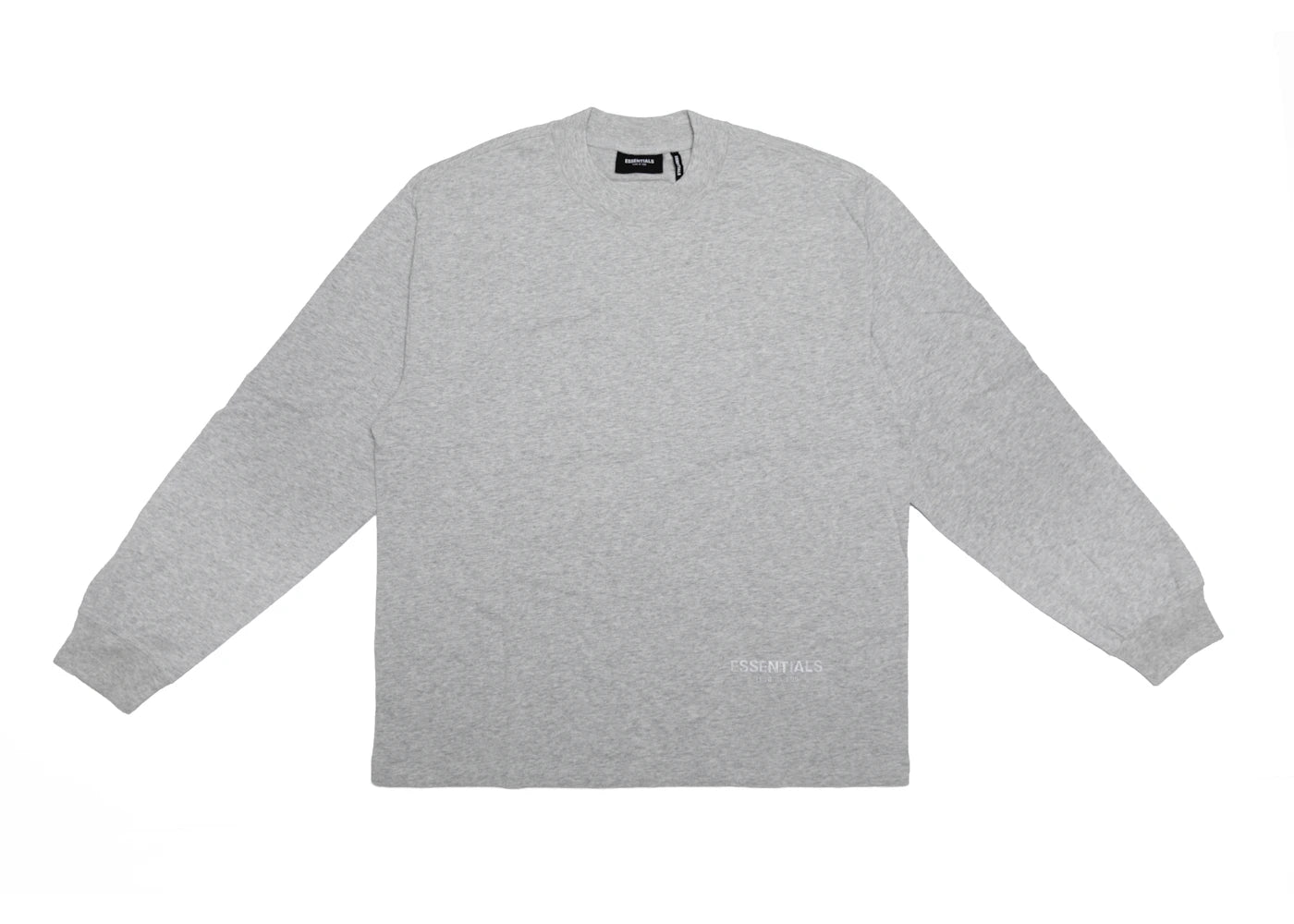 Fear of God Essentials 3M Logo Boxy Long Sleeve T-shirt Dark Heather Grey/Grey