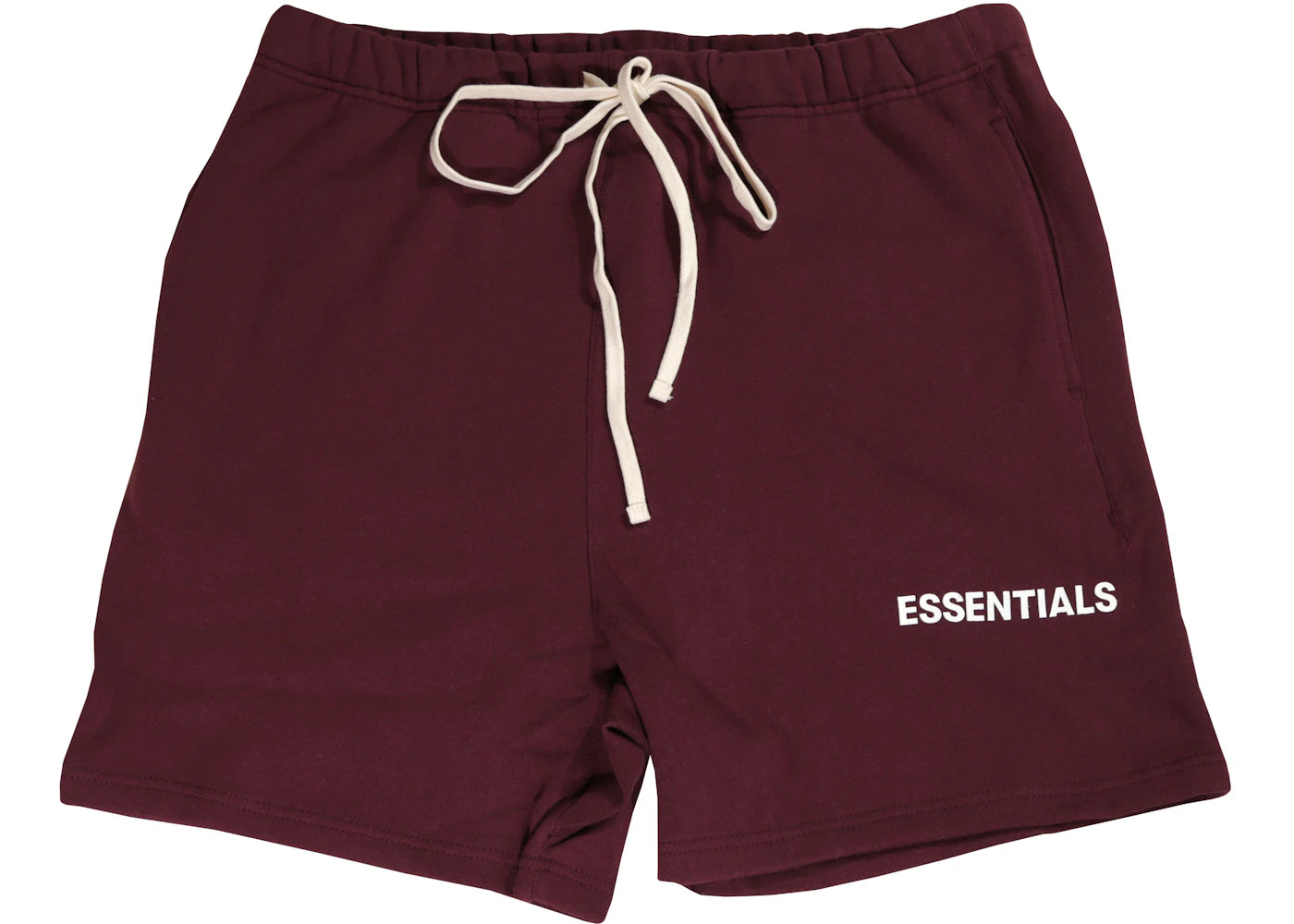 Fear of God Essentials Graphic Sweat Shorts Burgundy