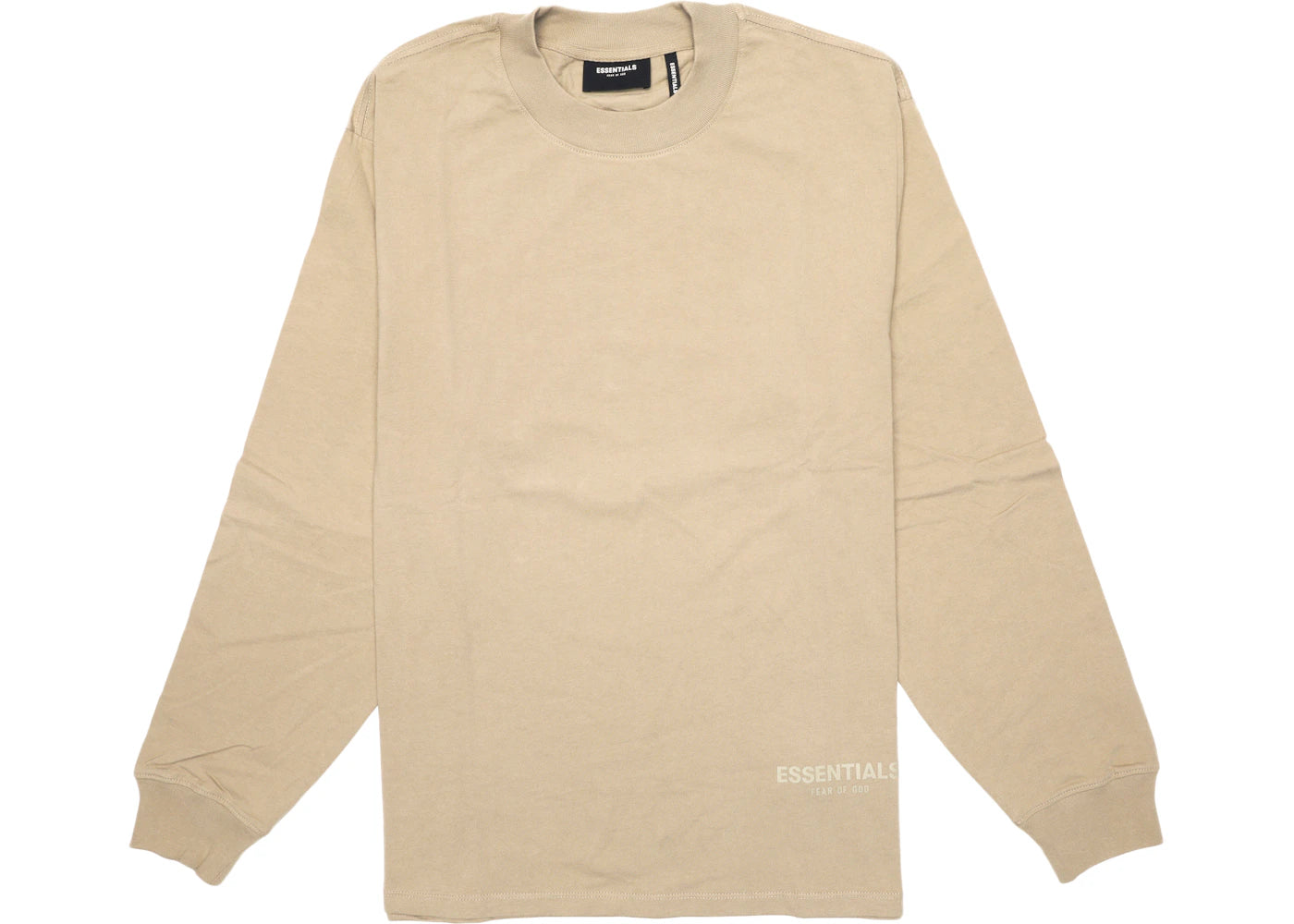 Fear of God Essentials Long Sleeve Boxy T-shirt Tan