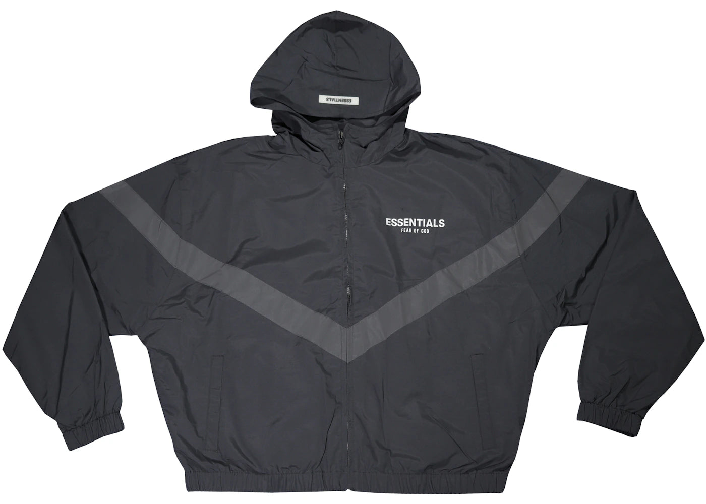 Fear of God Essentials Zip Anorak Windbreaker Jacket Black