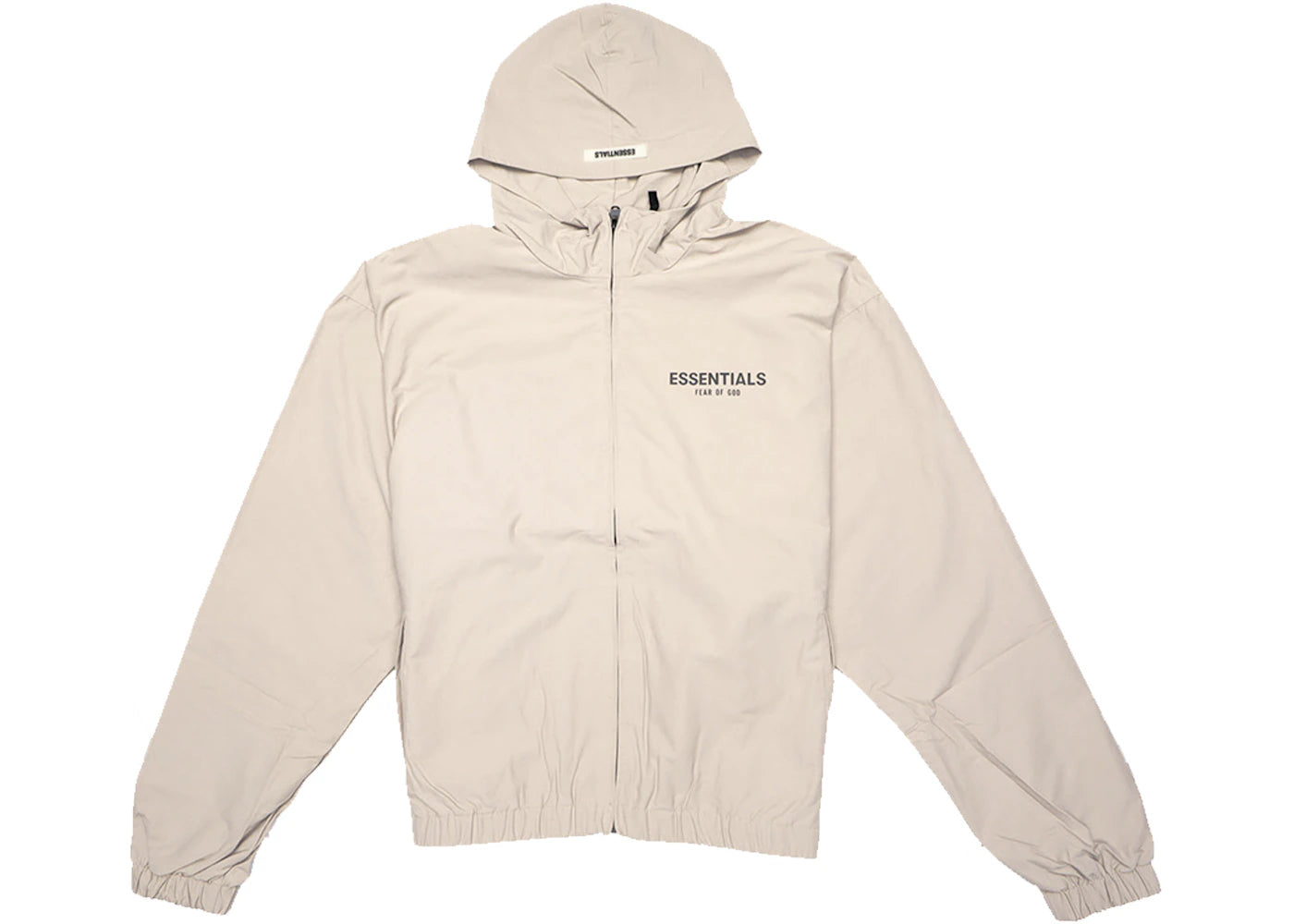 Fear of God Essentials Zip Anorak Windbreaker Jacket Tan