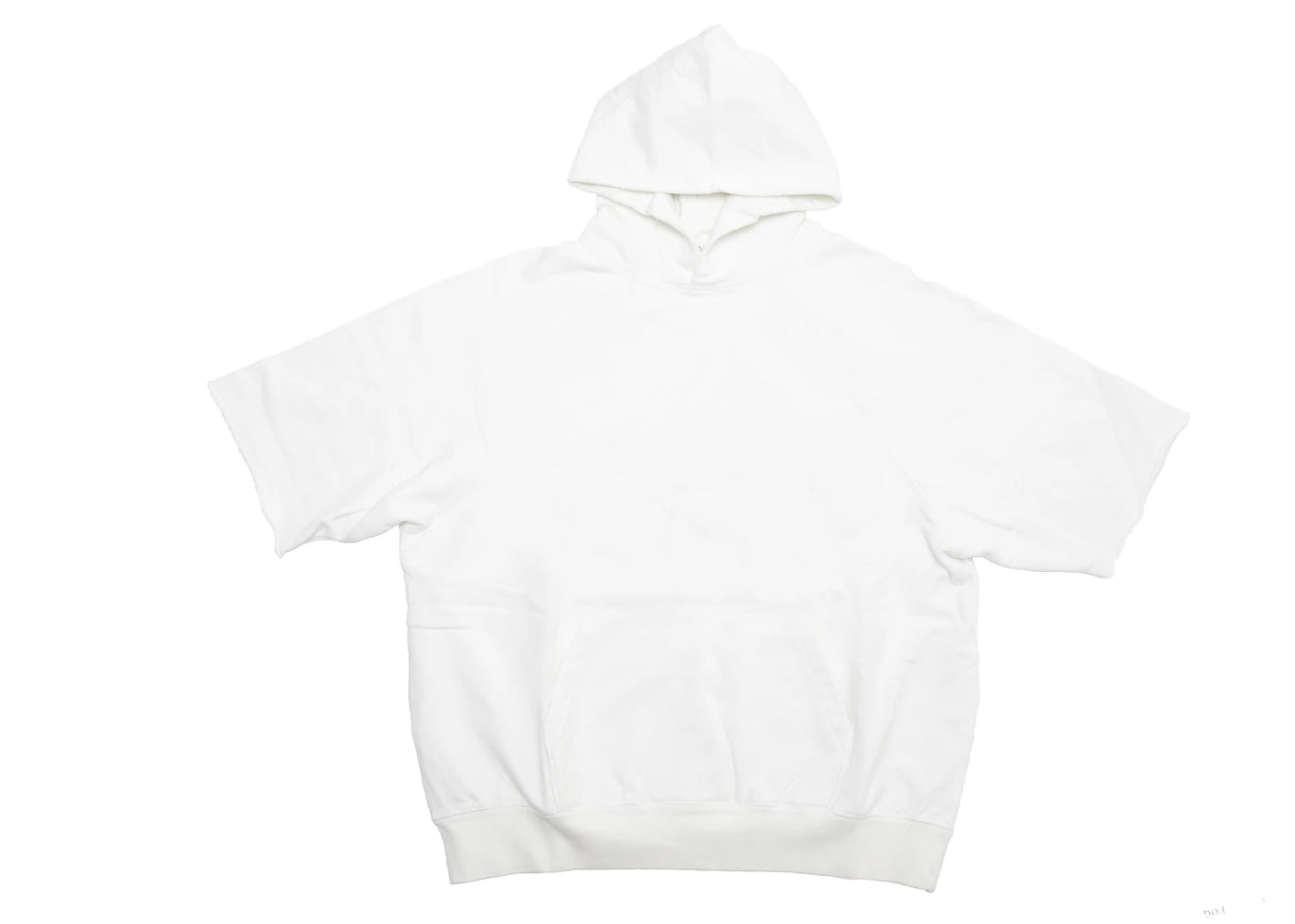 Fear of God FOG Essentials Cutoff Sleeve Pullover Hoodie White