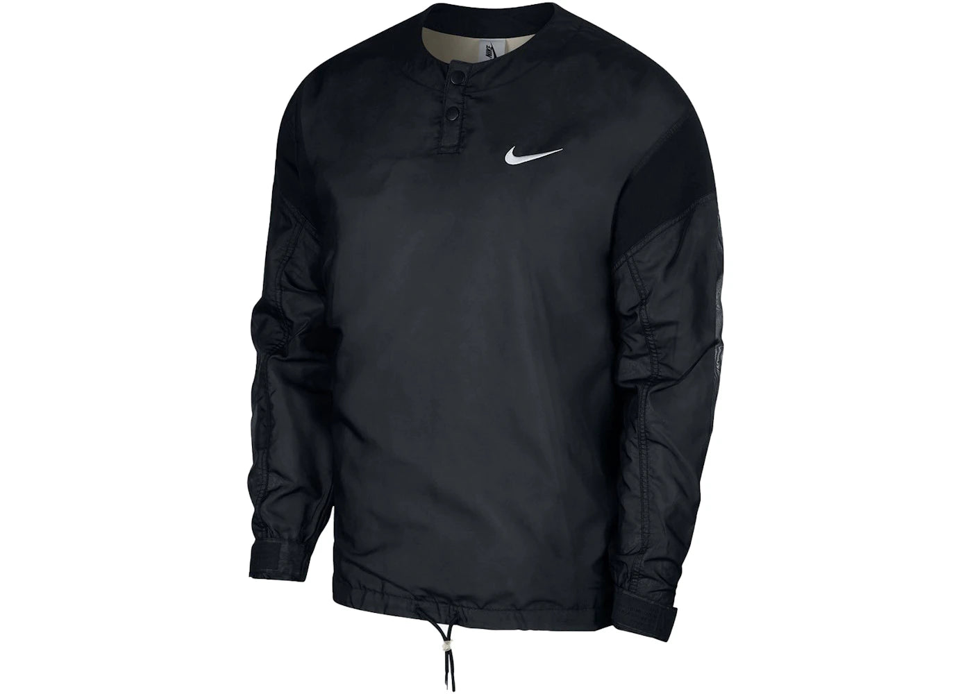 Fear of God x Nike Long Sleeve Henley Top Black/Light Bone/White