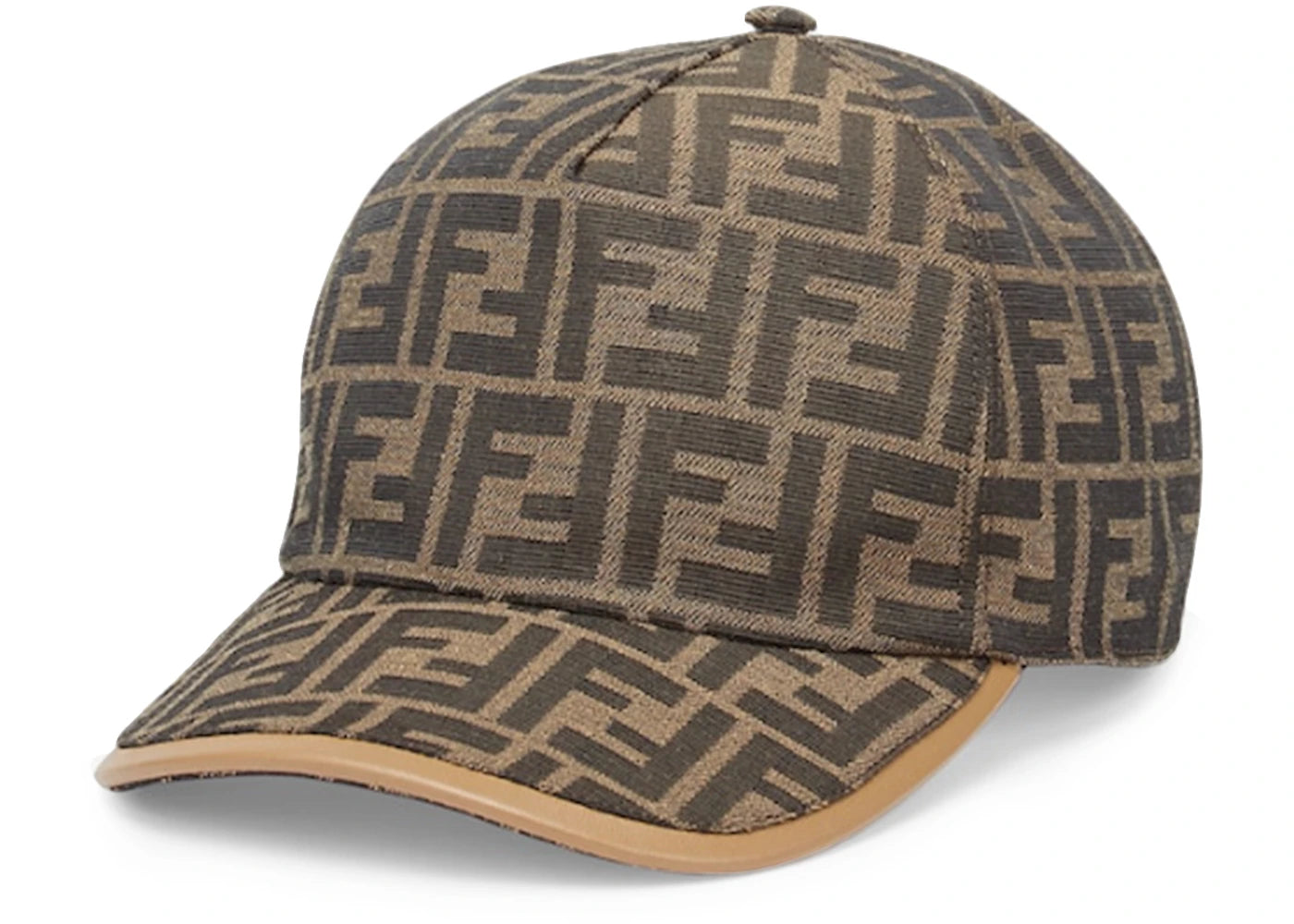 Fendi Jacquard FF Fabric Baseball Cap Brown/Beige