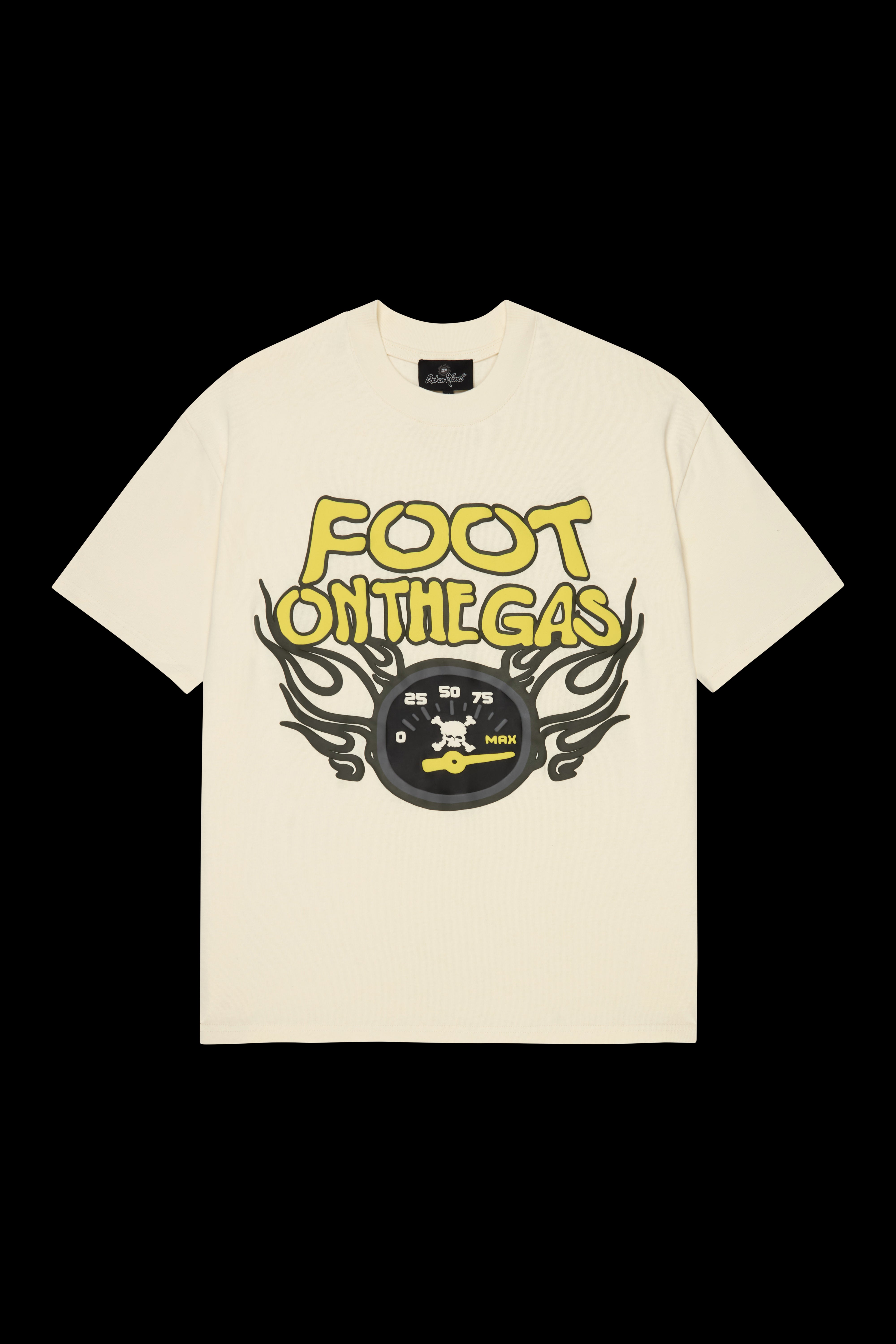 Broken Planet Foot On The Gas T-shirt Vanilla White