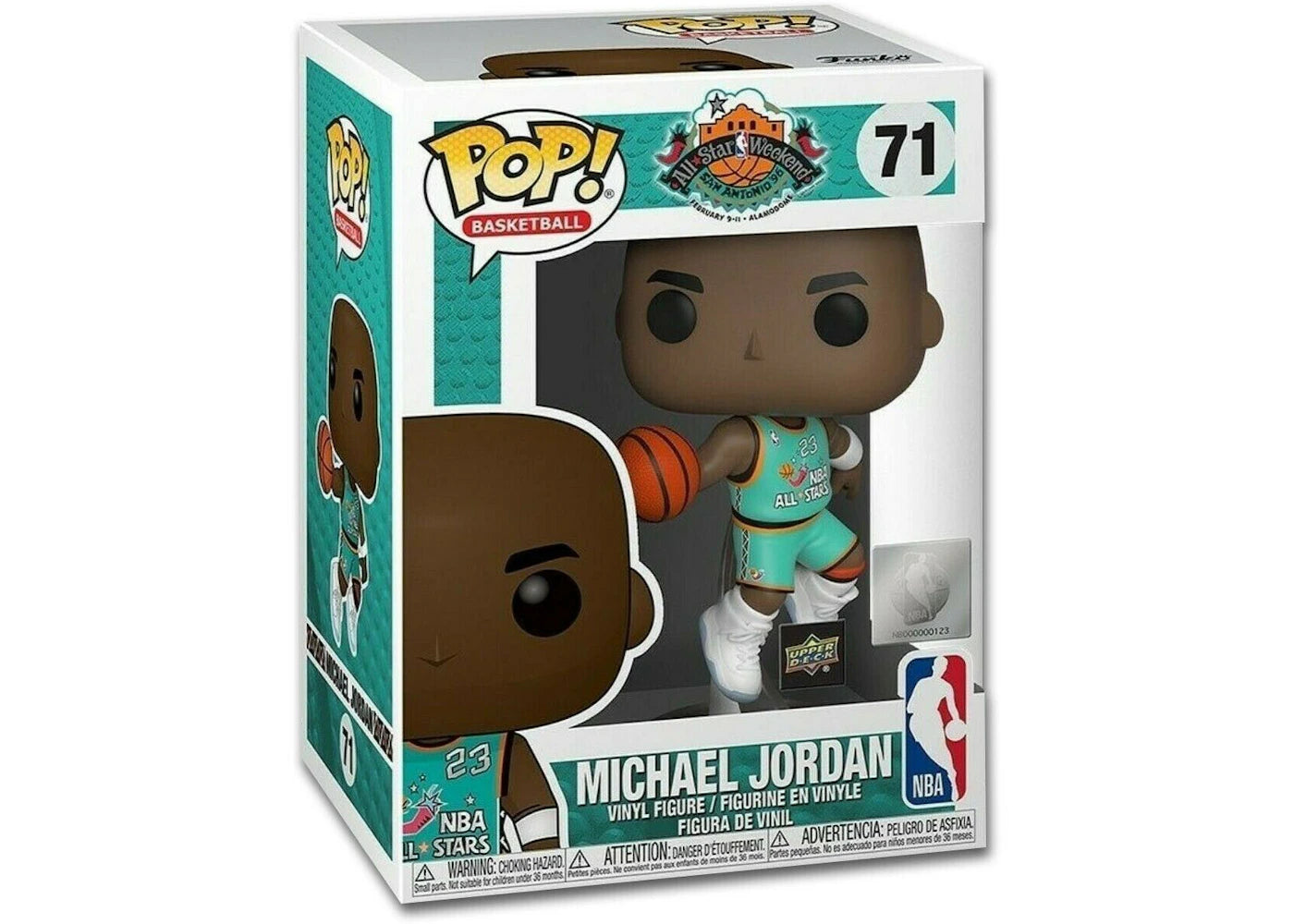Funko Pop! Basketball Michael Jordan All-Star Upper Deck Exclusive Figure #71