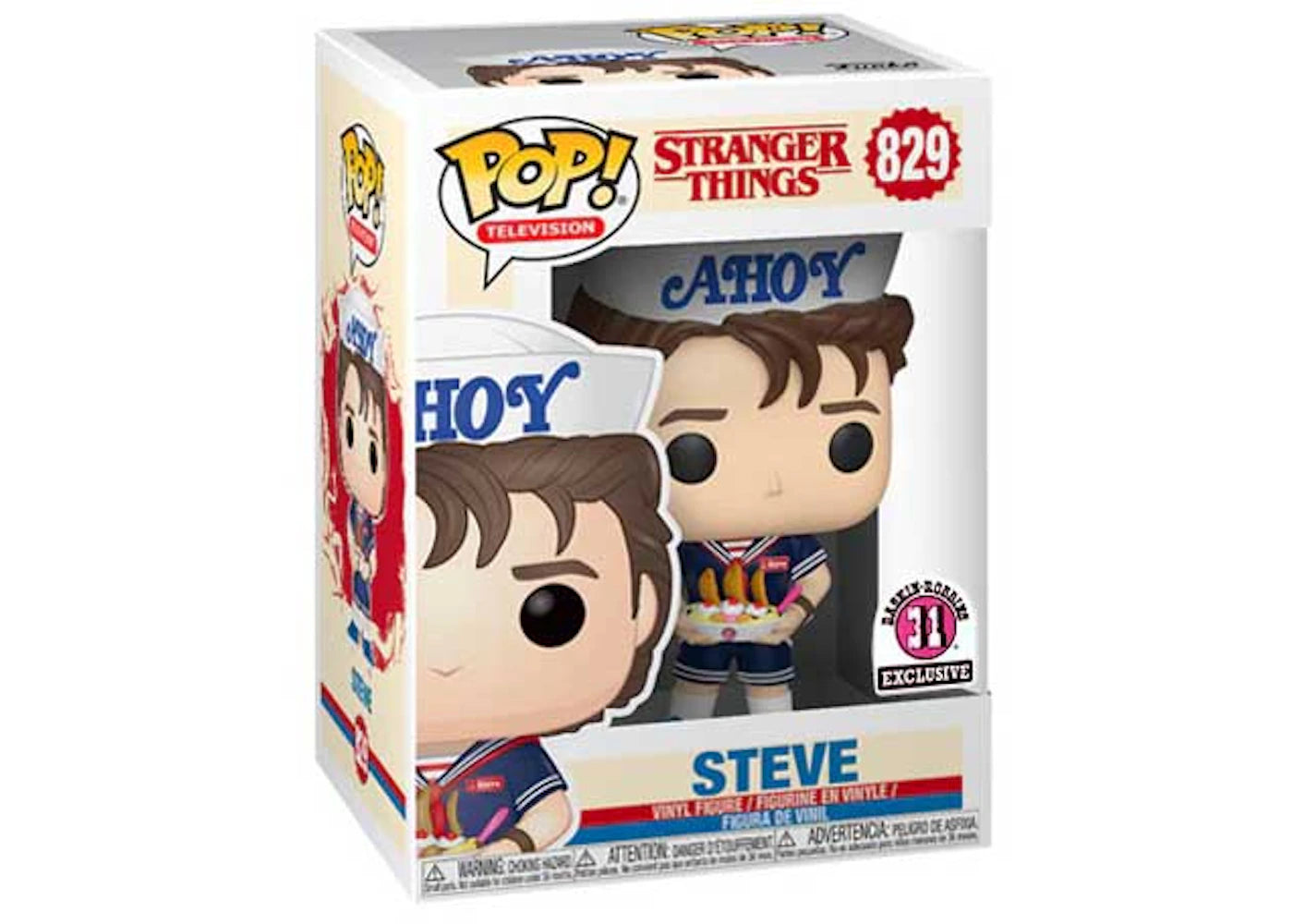Funko Pop! Television Stranger Things Steve Baskin Robbins Exclusive Figure #829