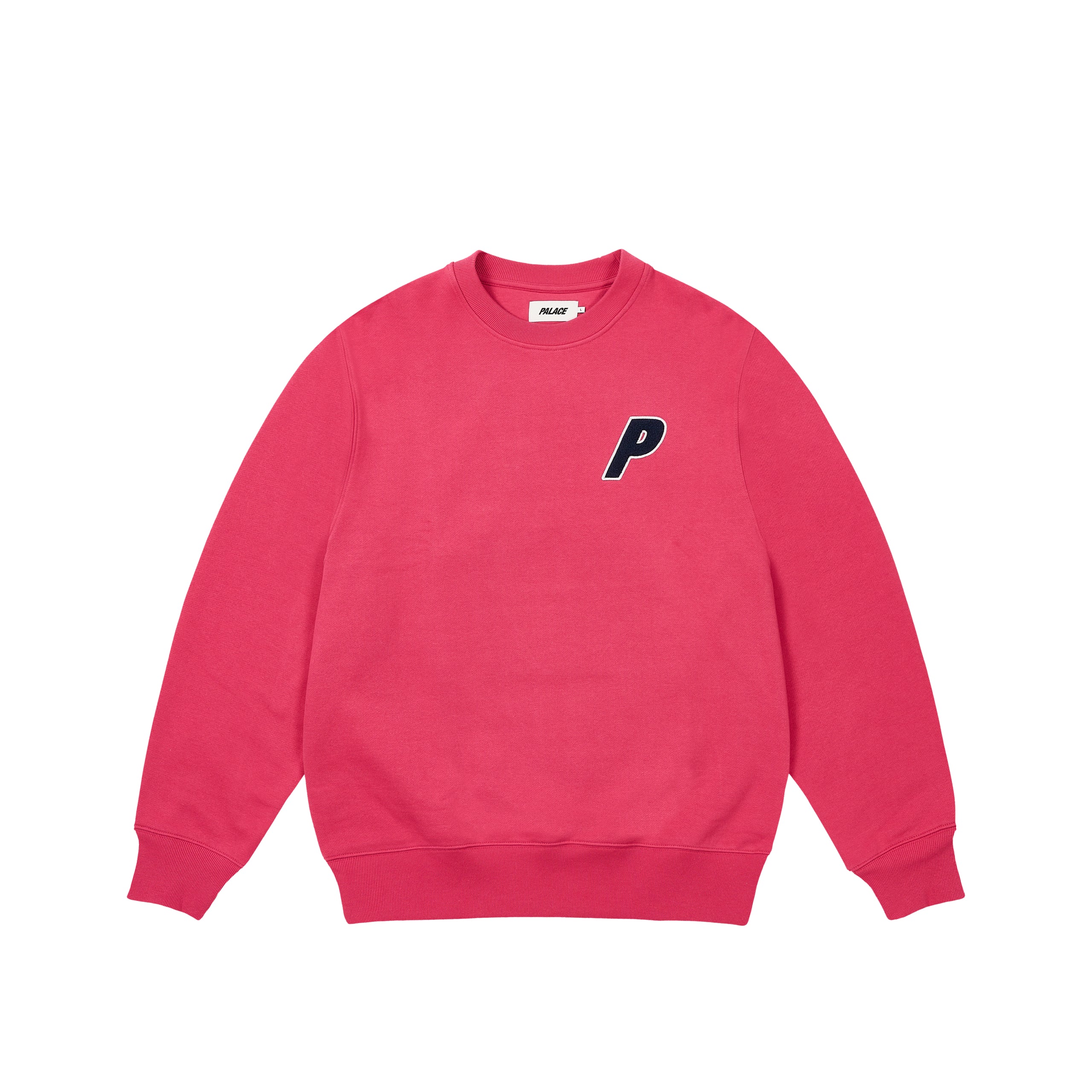 Palace Chenille Tri-ferg Crew Berry Red